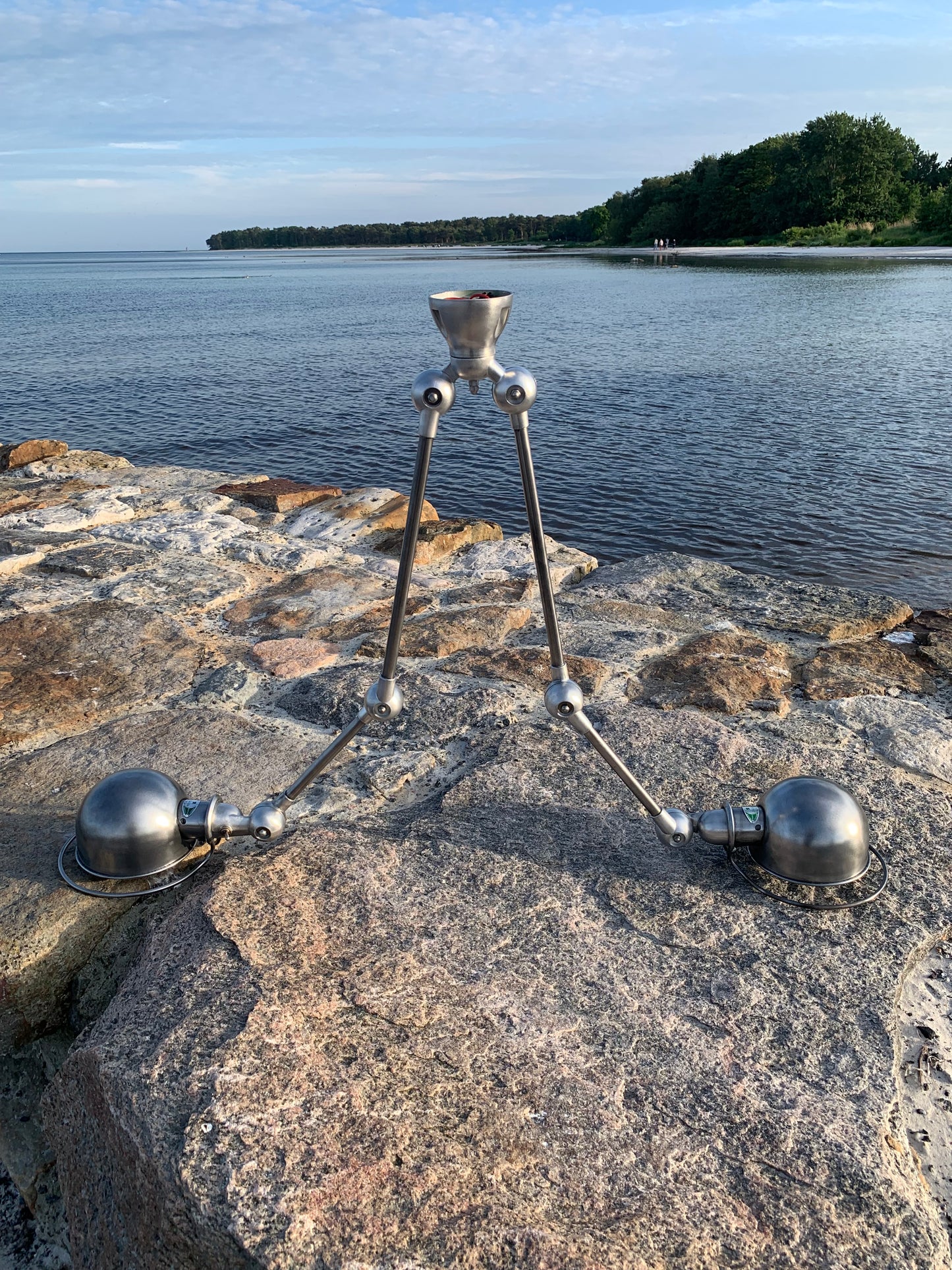 Jieldé loftlampe med dobbeltbeslag og 2 x 2 arme