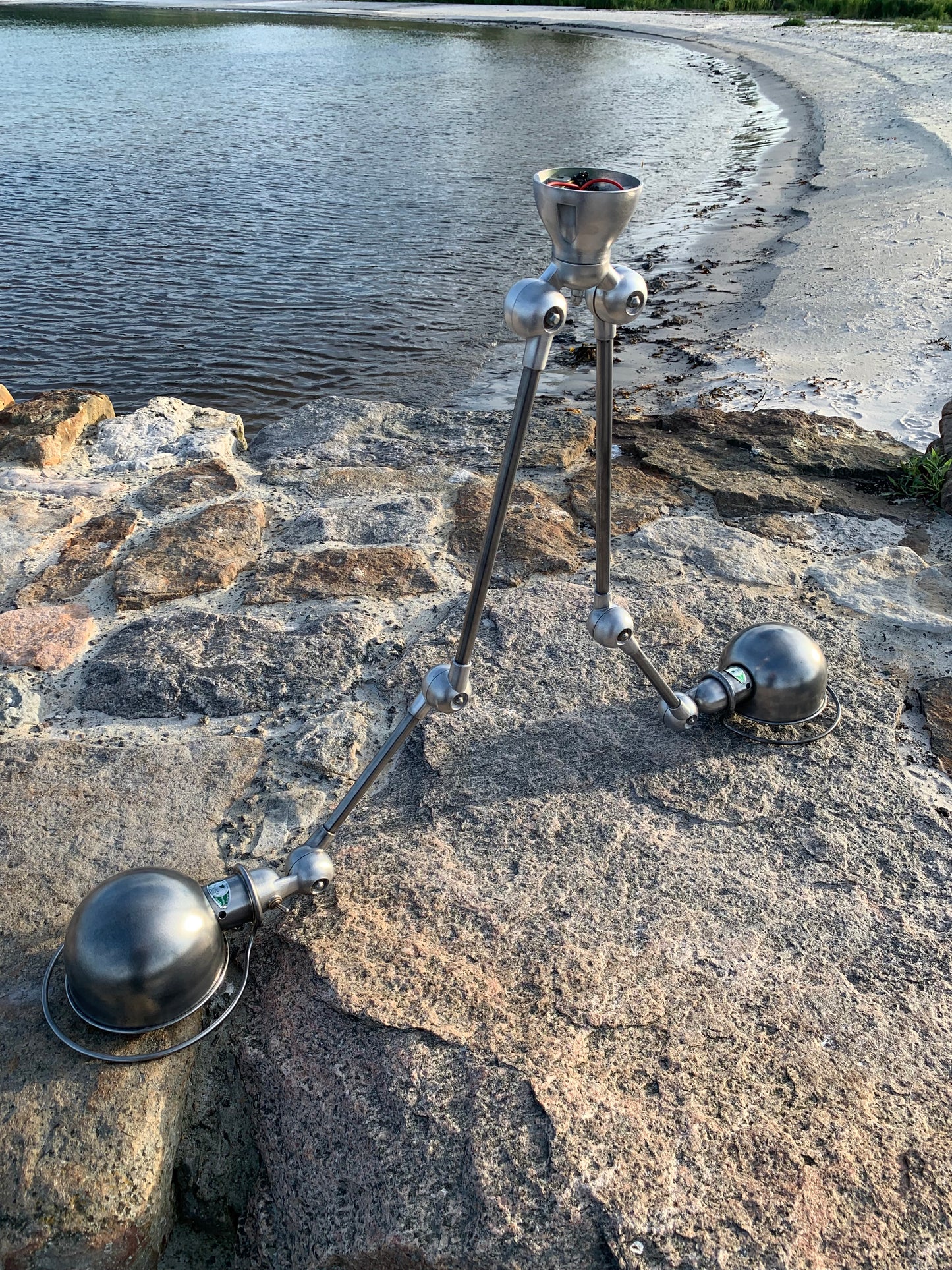 Jieldé loftlampe med dobbeltbeslag og 2 x 2 arme