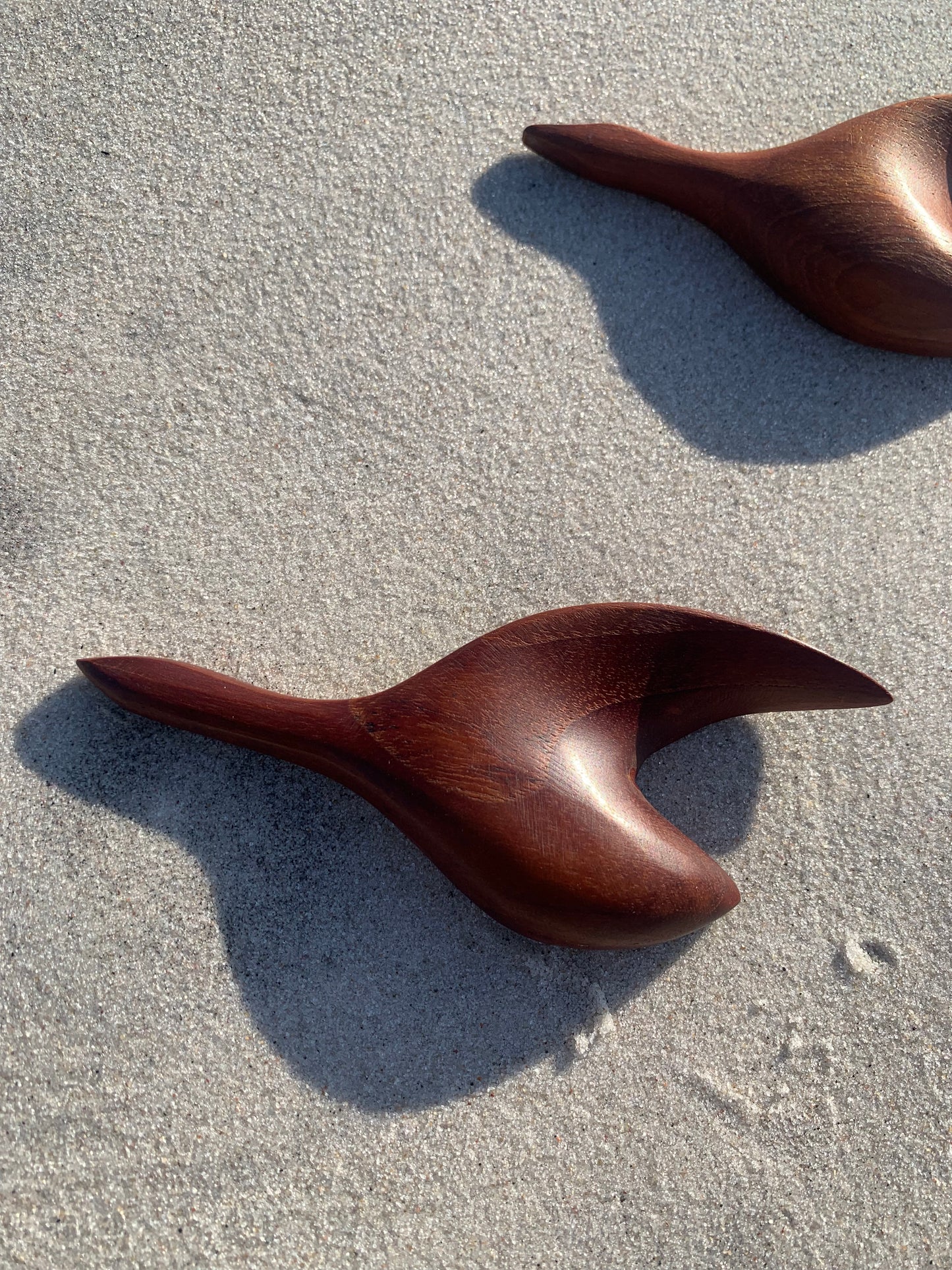 Fugle i teak - 3 stk.