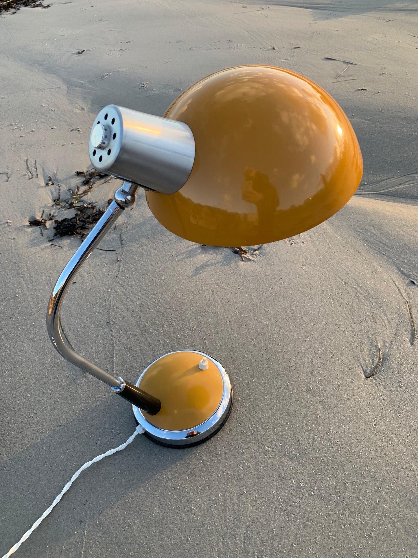 Retro lampe - Mørk gul