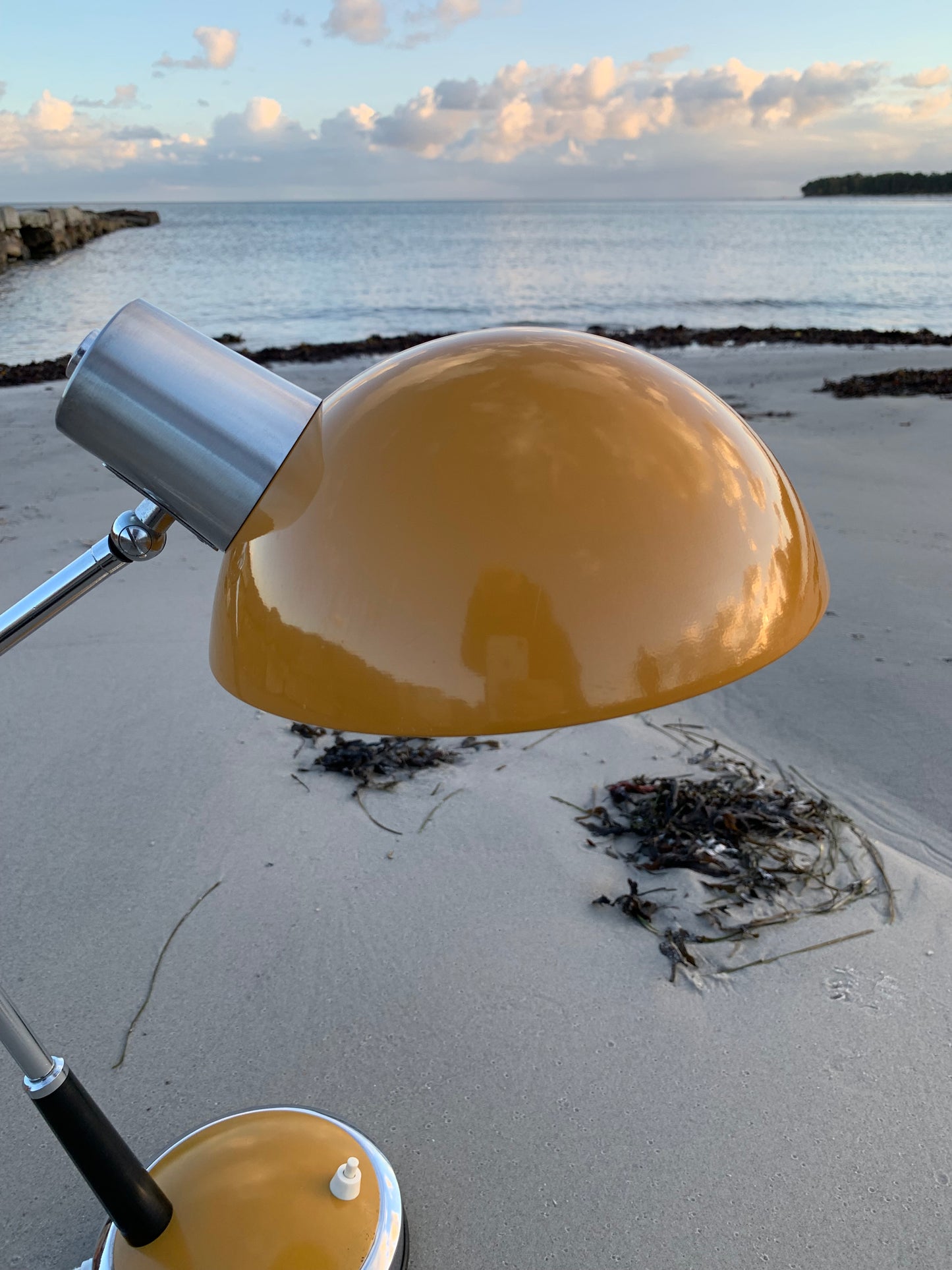 Retro lampe - Mørk gul