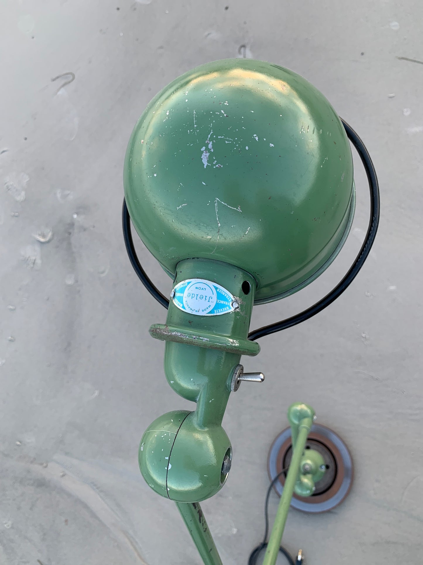 Jieldé bord/gulvlampe med 3 arme - Grøn