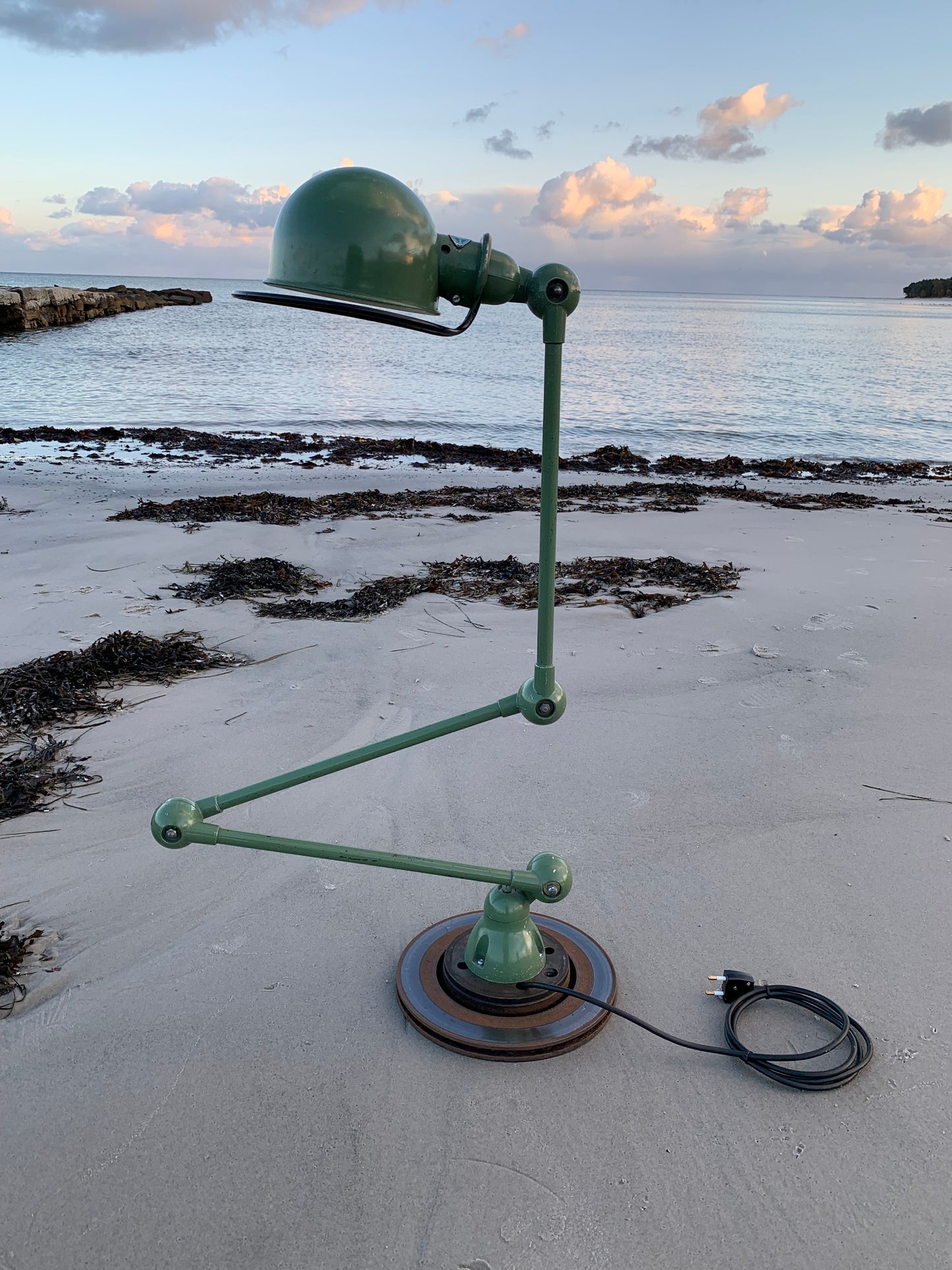 Jieldé bord/gulvlampe med 3 arme - Grøn