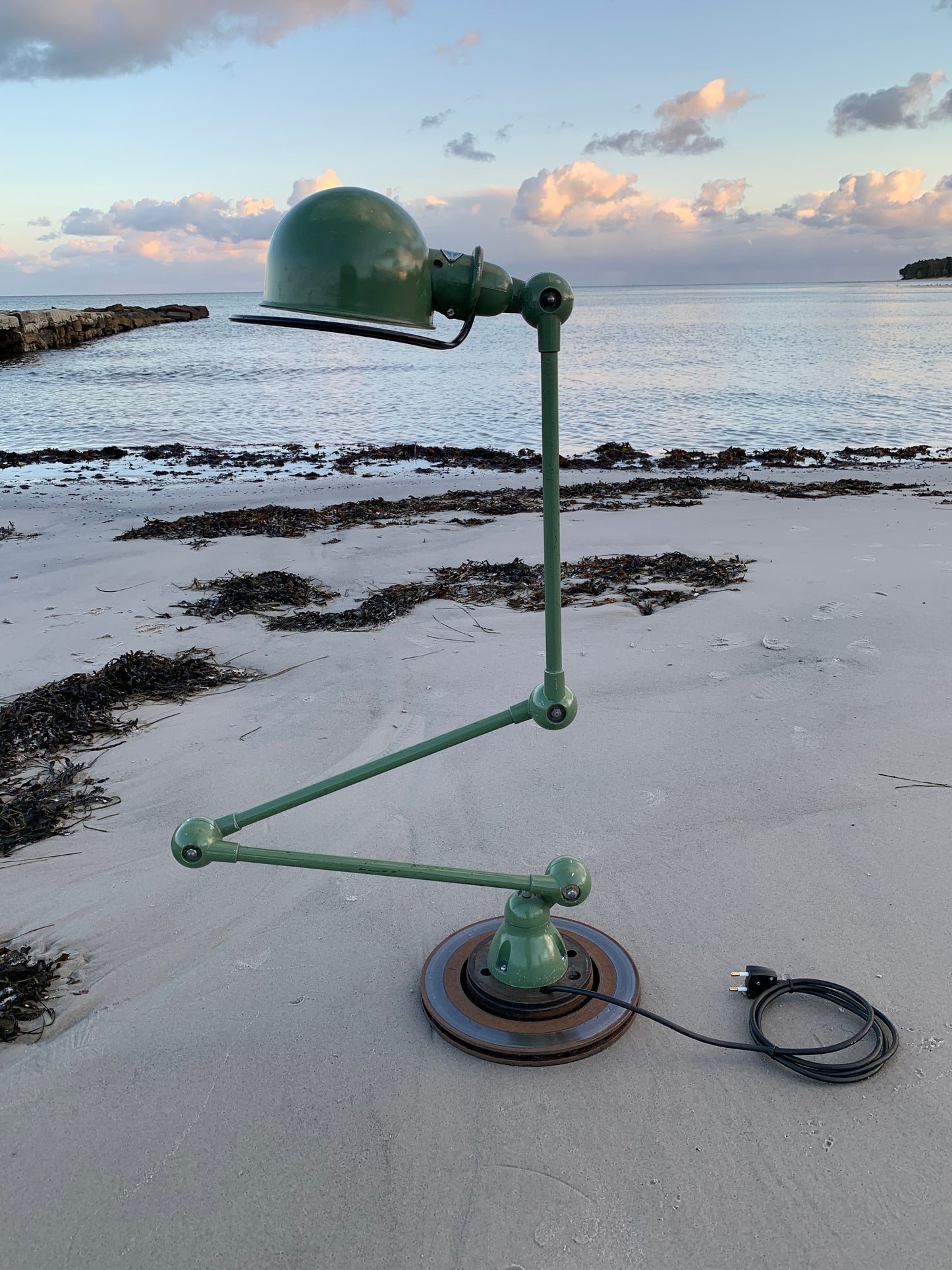 Jieldé bord/gulvlampe med 3 arme - Grøn