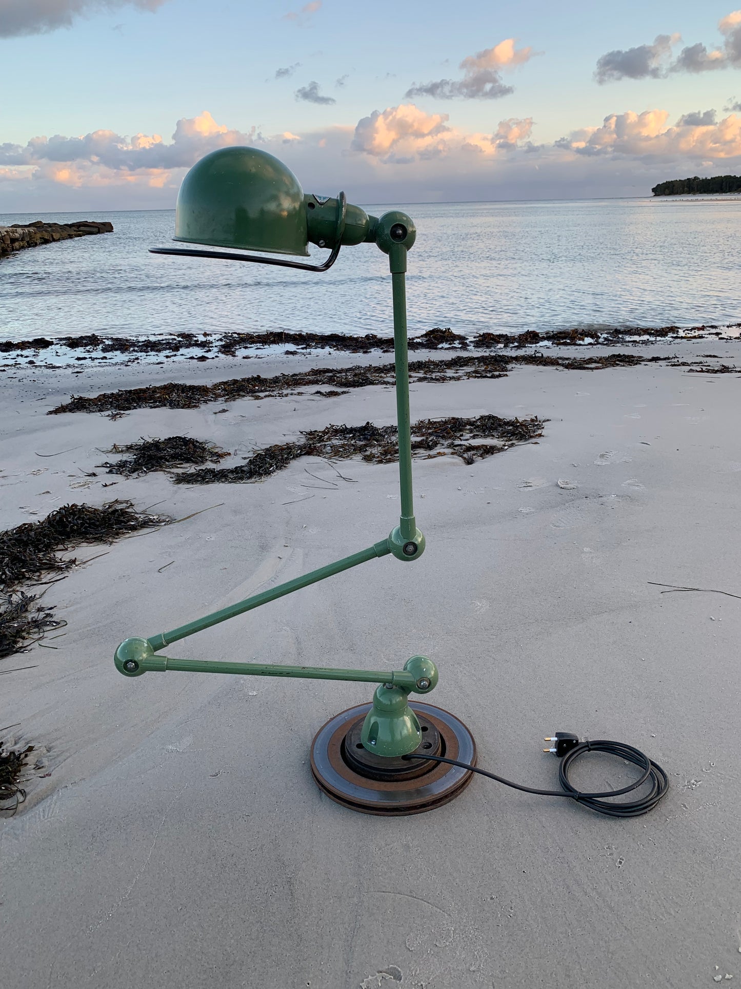 Jieldé bord/gulvlampe med 3 arme - Grøn