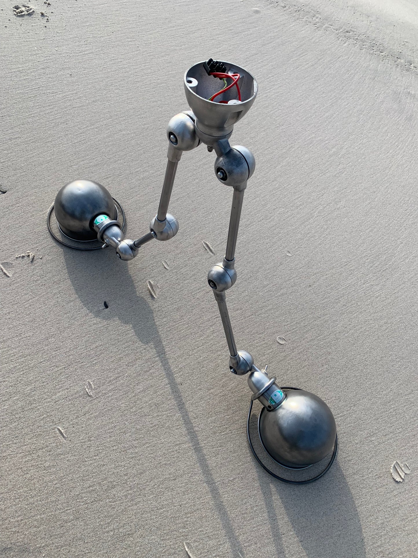 Jieldé væg/loft lampe med dobbeltbeslag og 2 x 2 arme