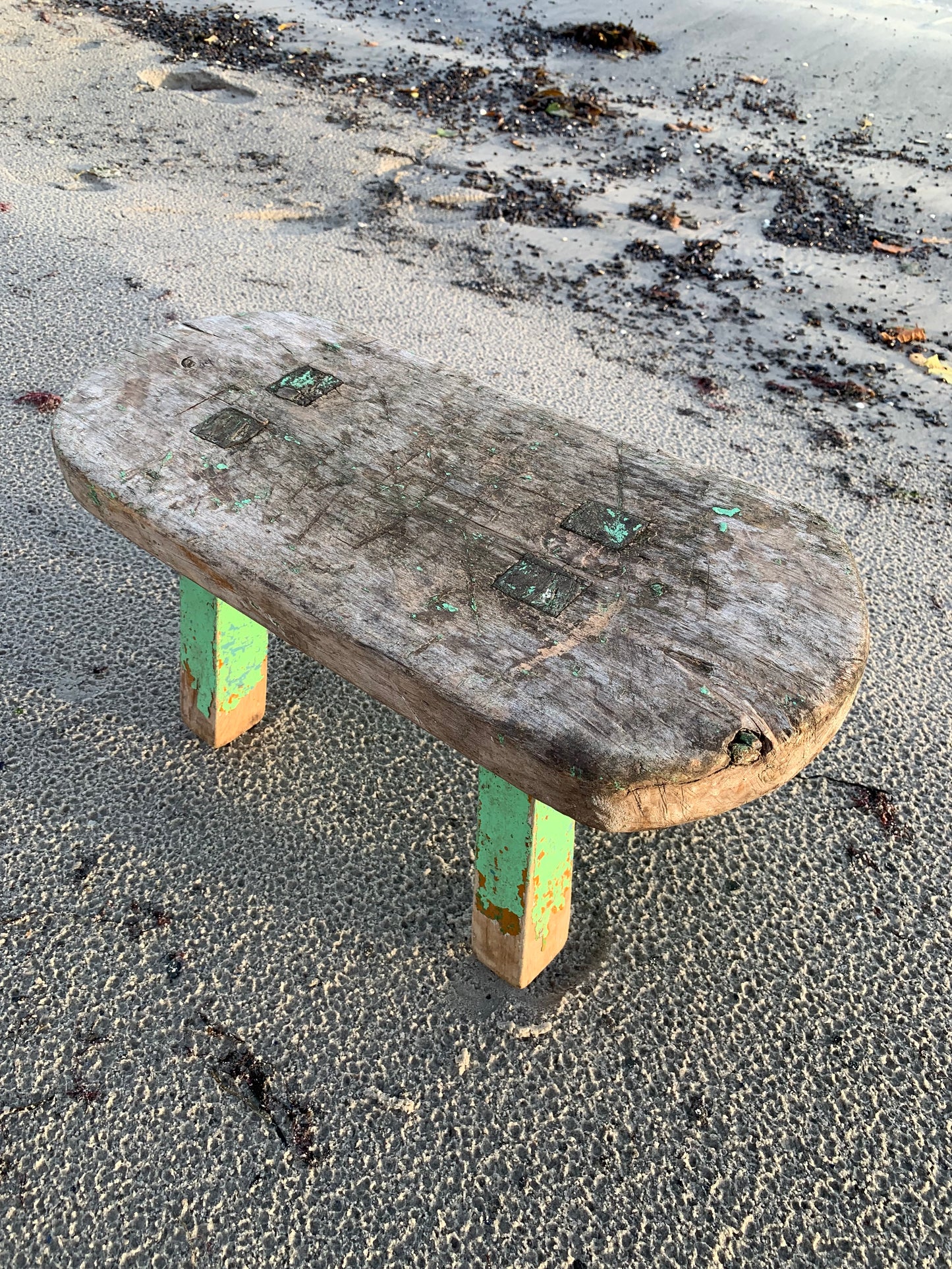 Skammel med patina