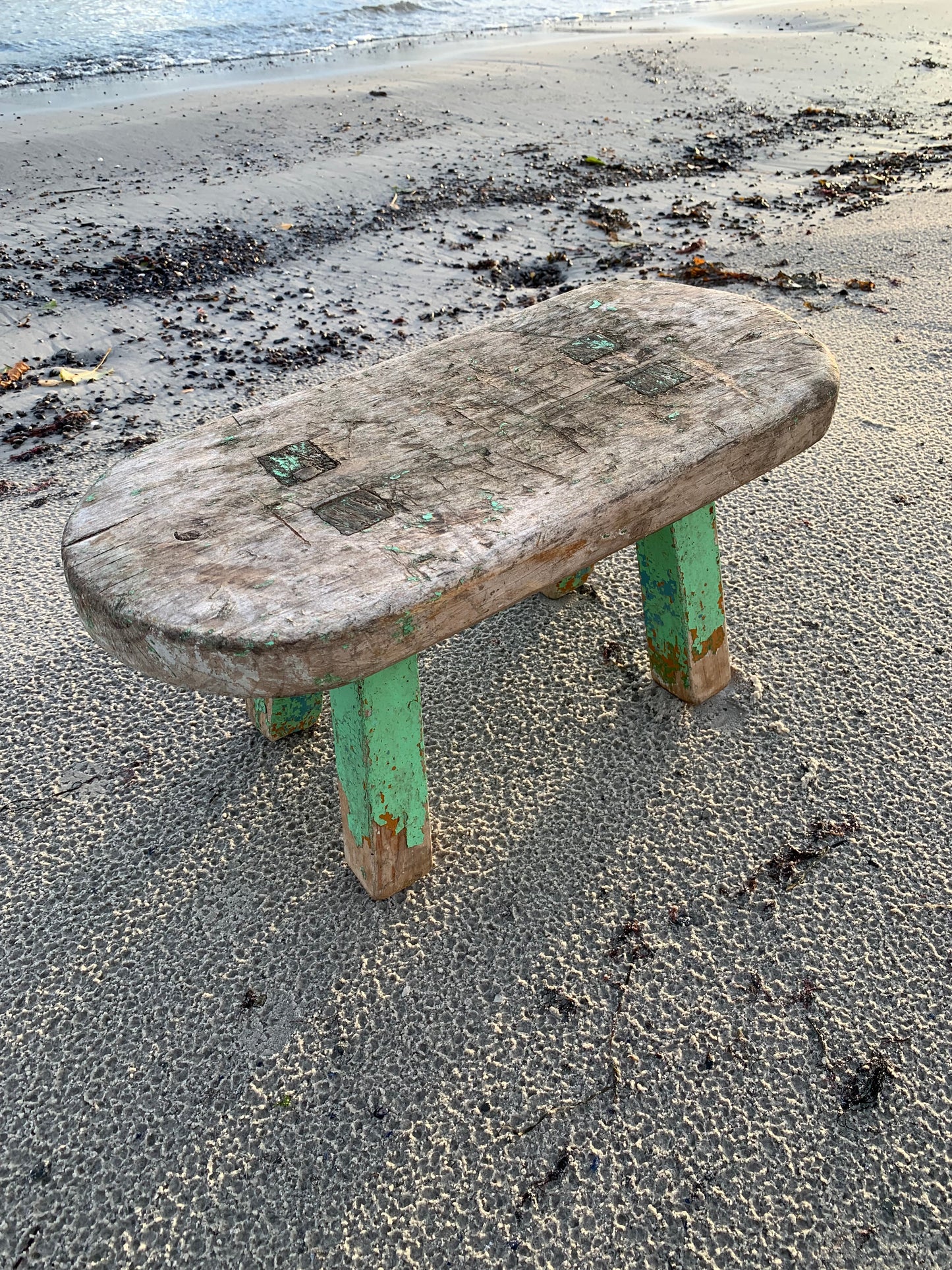 Skammel med patina