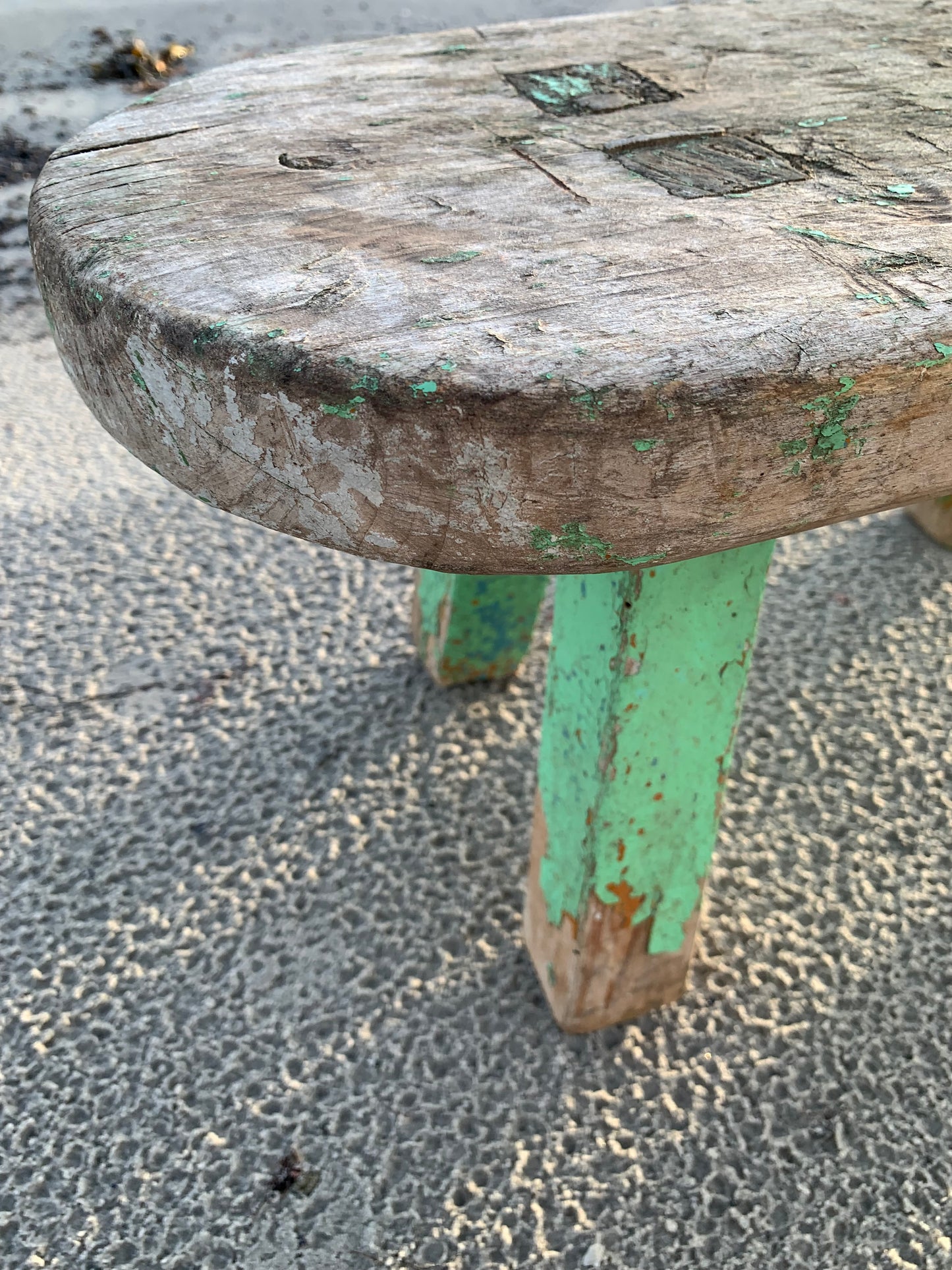 Skammel med patina