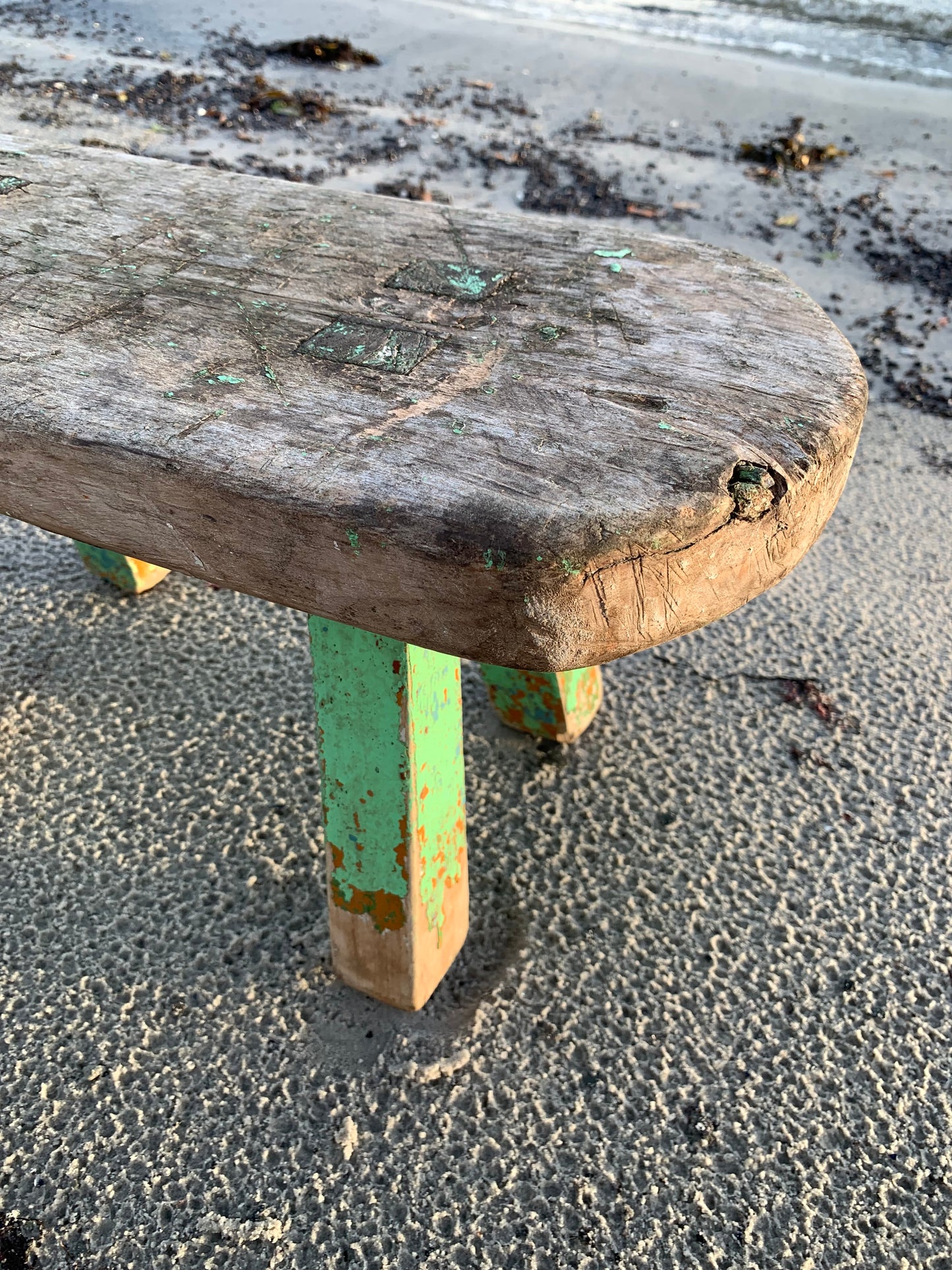 Skammel med patina