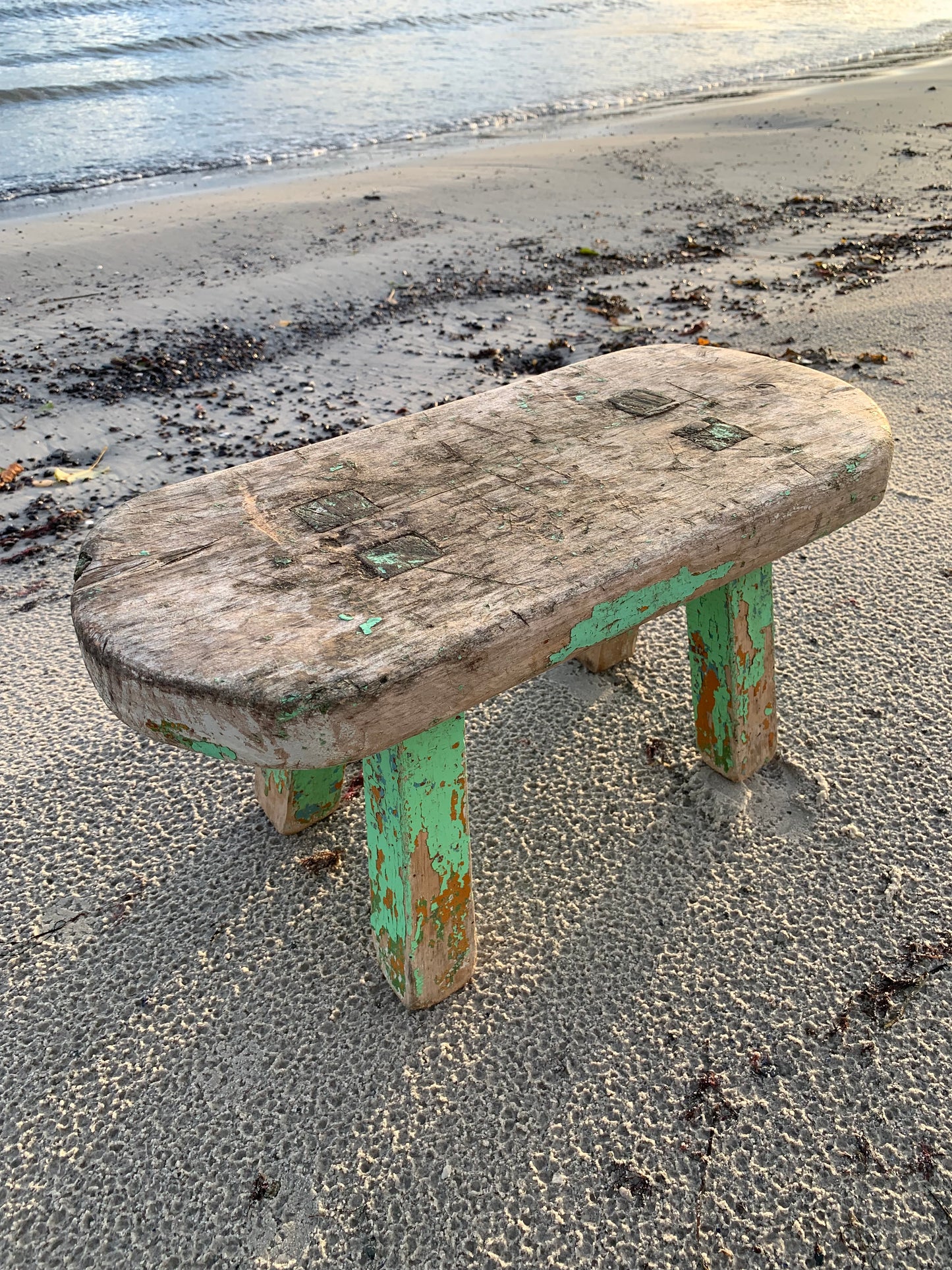 Skammel med patina