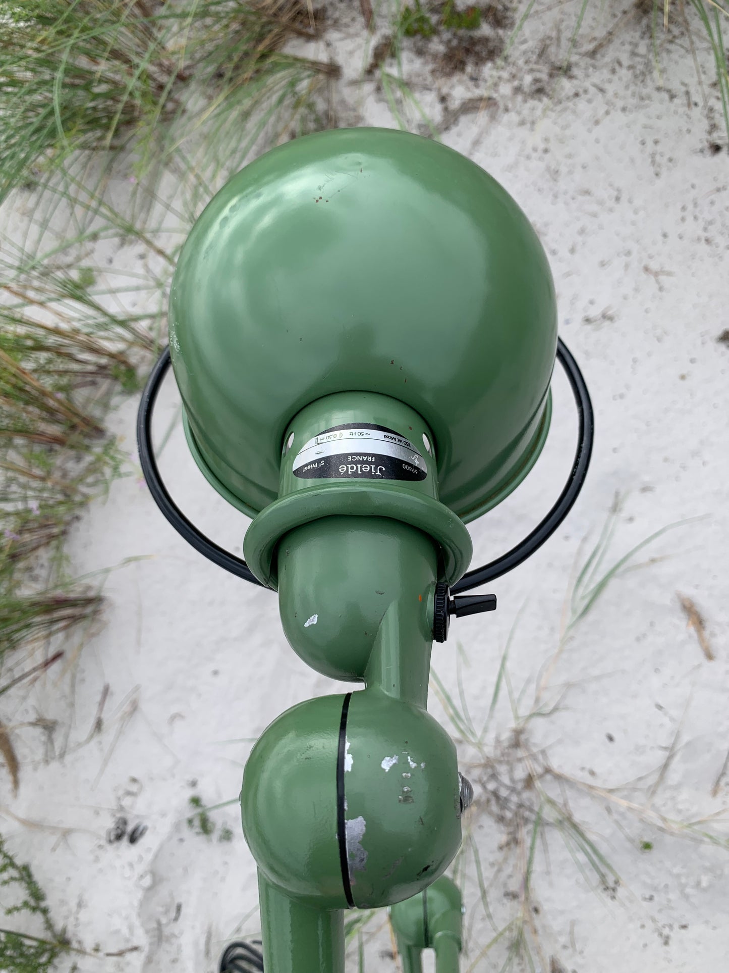 Jieldé med 3 arme samt bordbeslag - Grøn