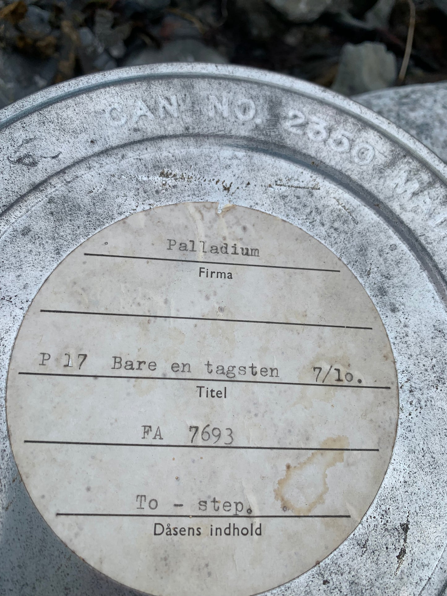 Opbevaringsæske til film