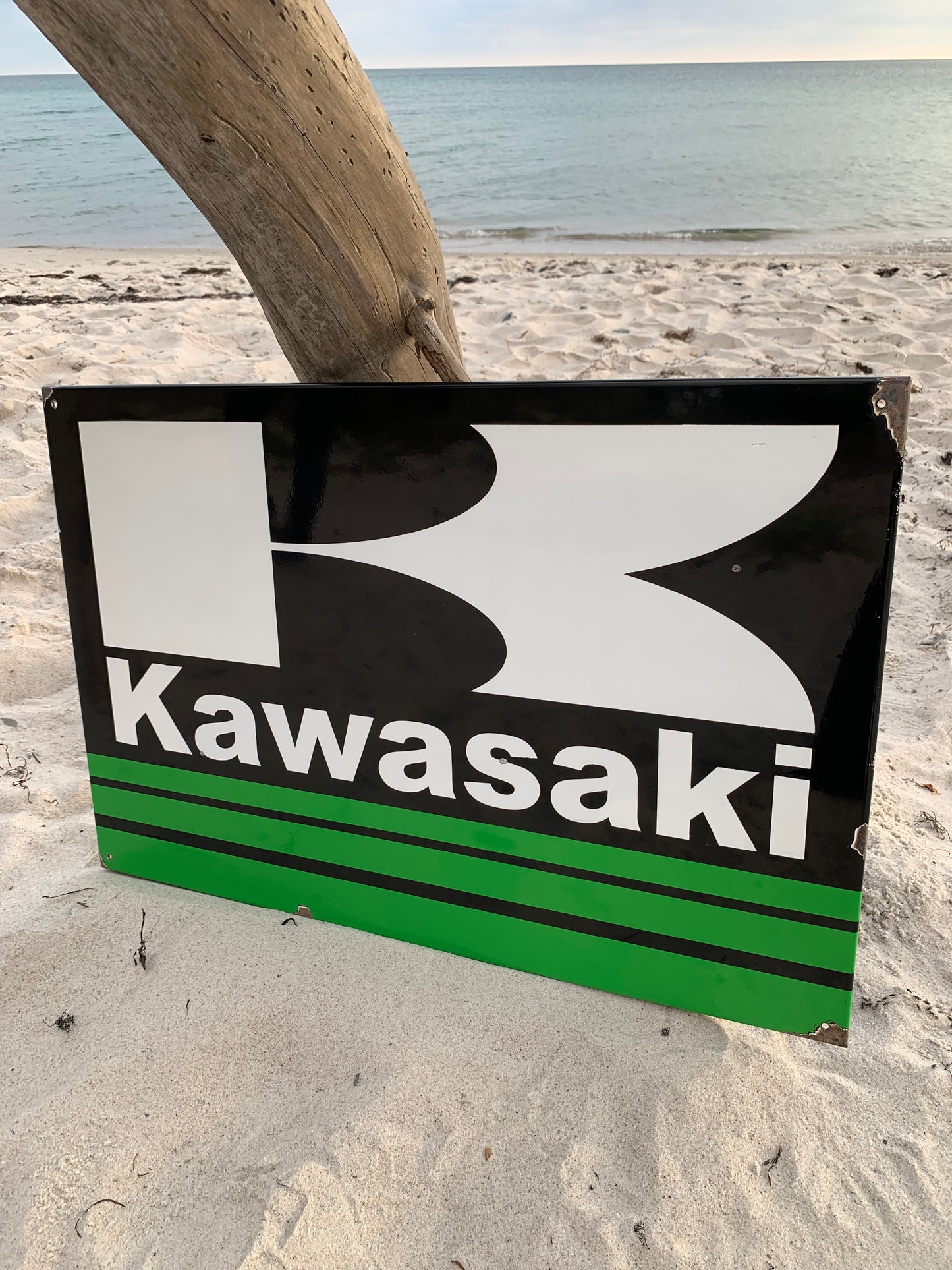 Kawasaki emaljeskilt