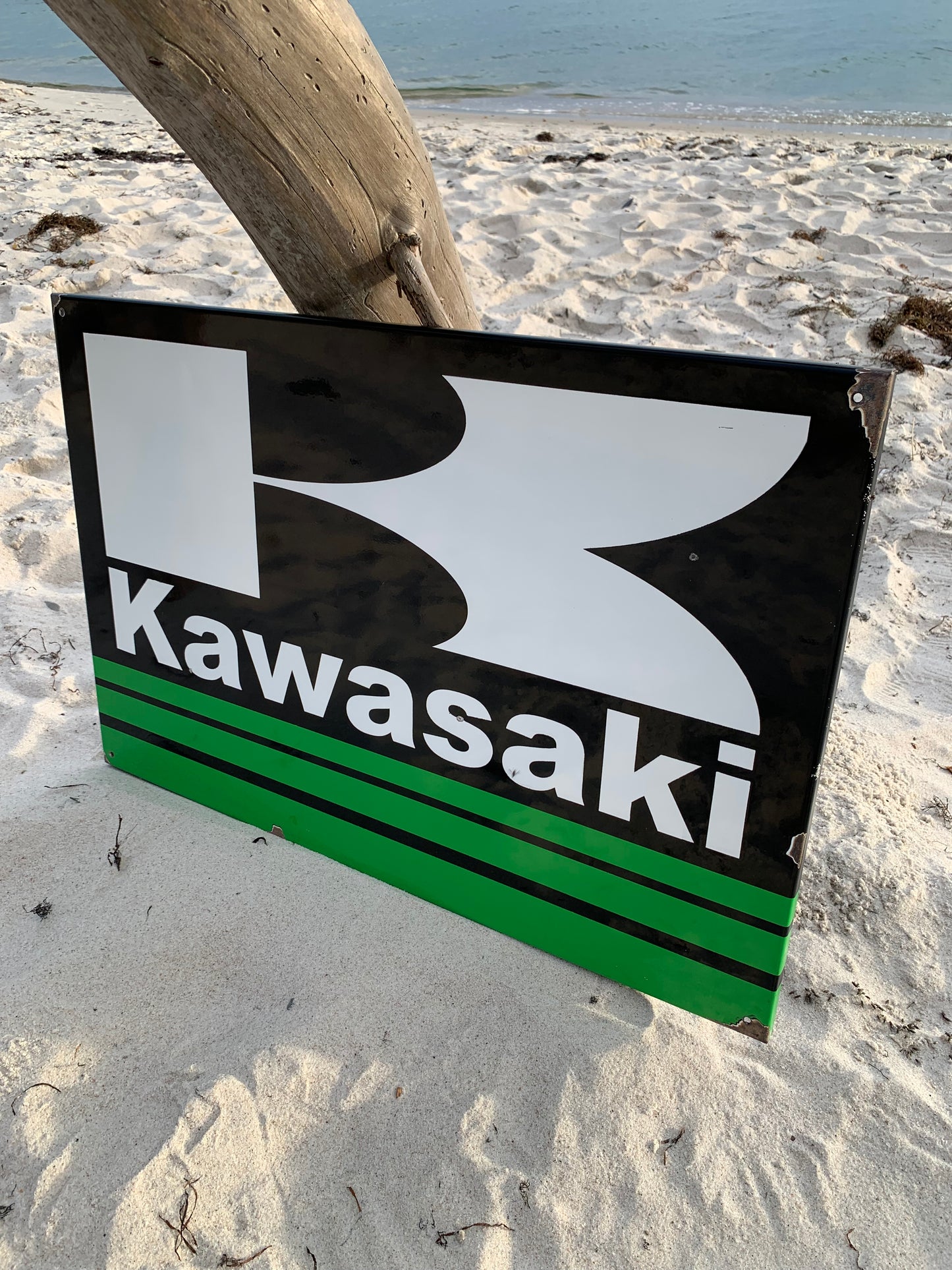 Kawasaki emaljeskilt