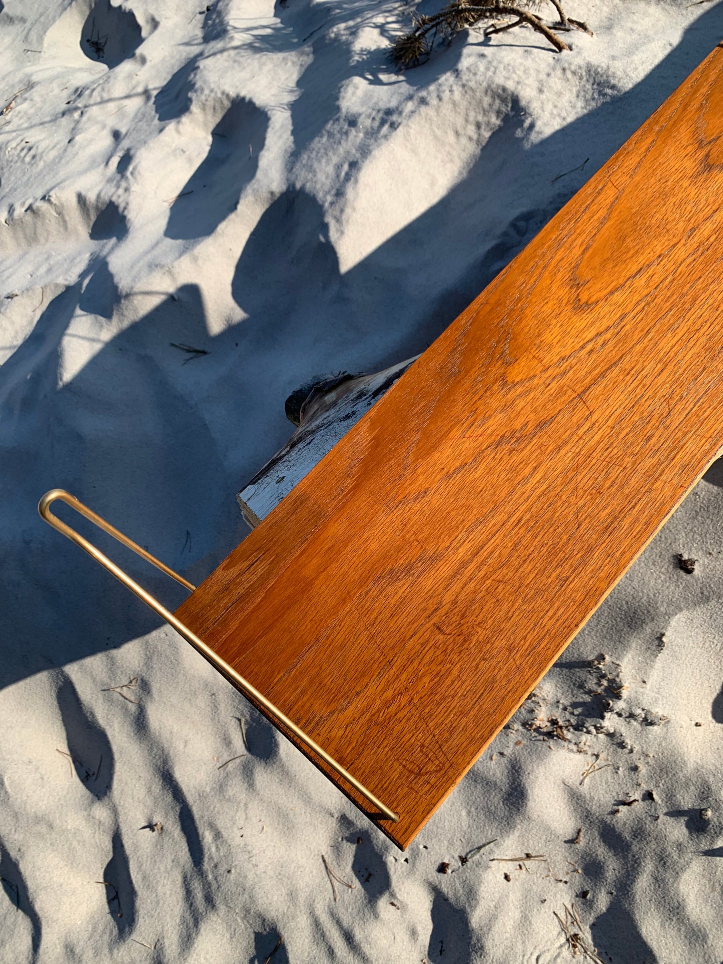 Hylde i teak