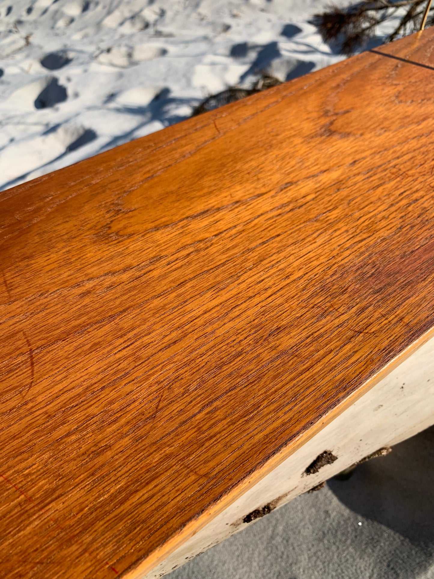 Hylde i teak