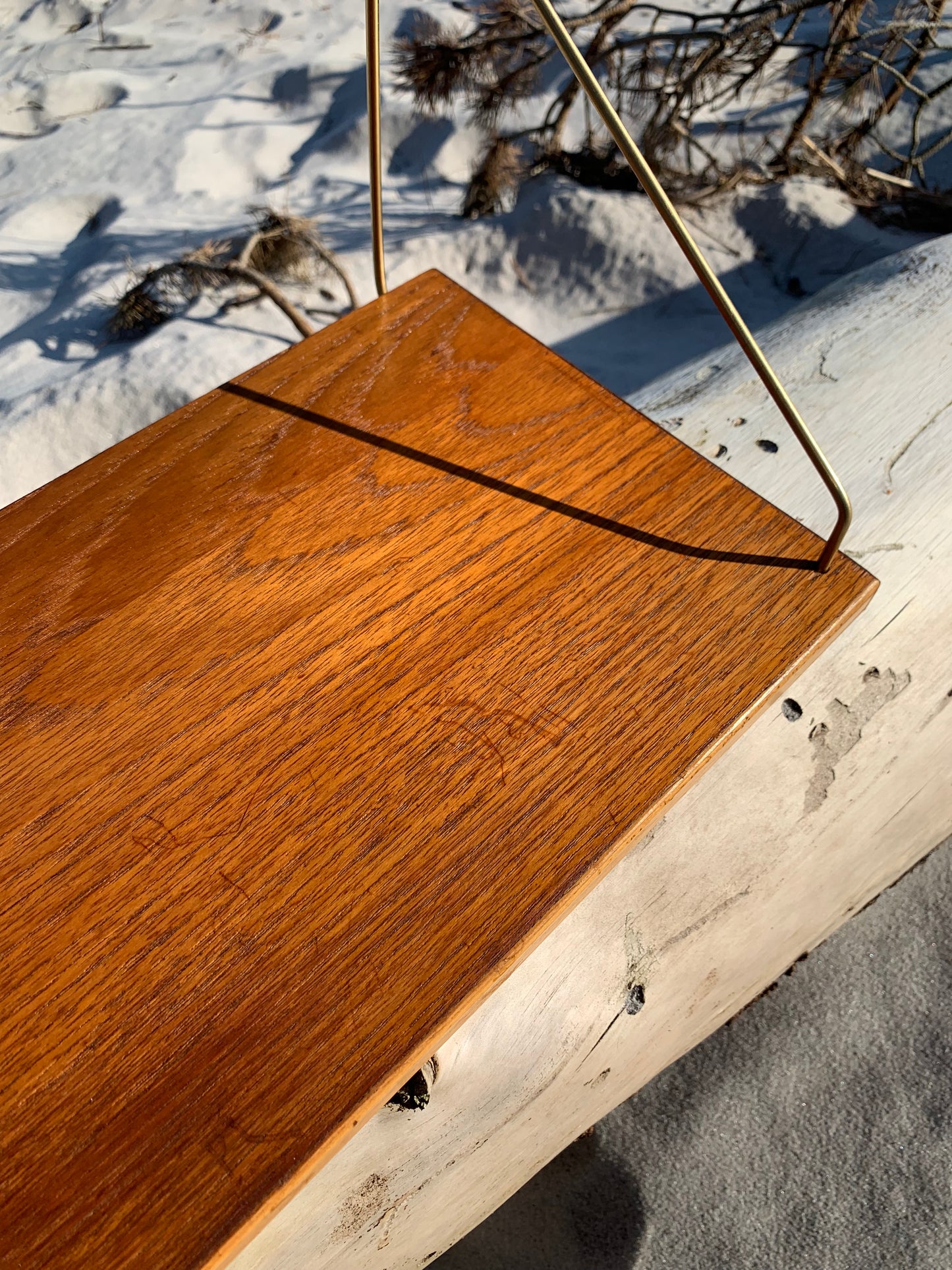 Hylde i teak