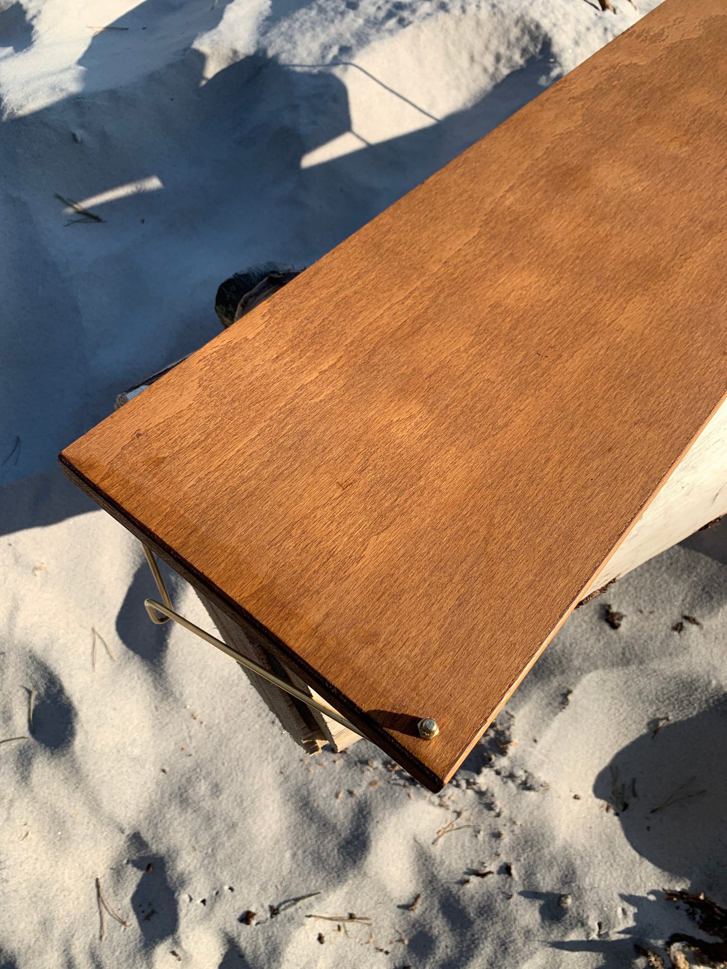 Hylde i teak