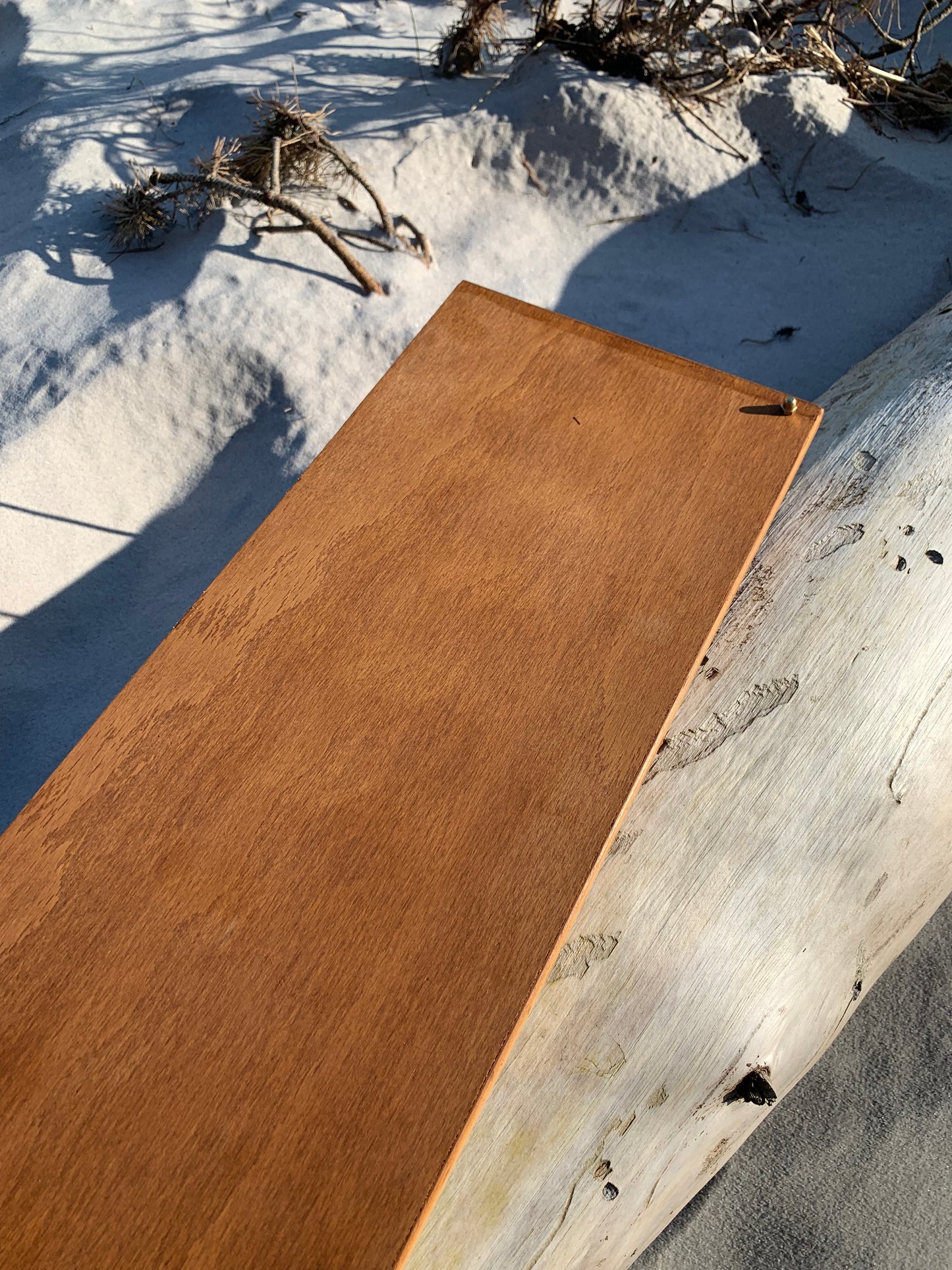 Hylde i teak
