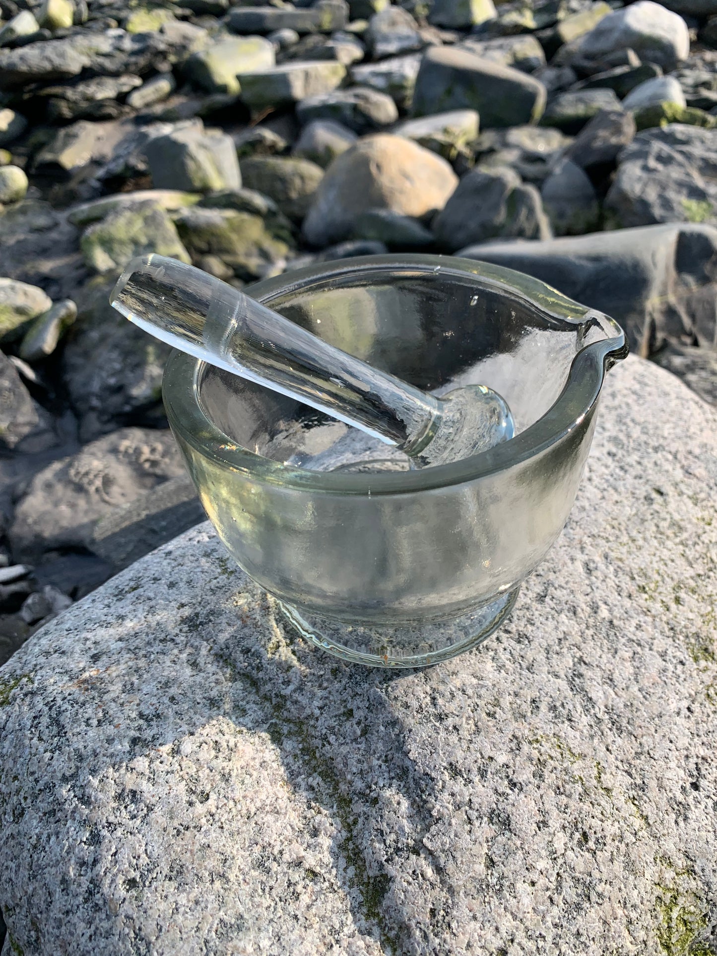 Morter i glas