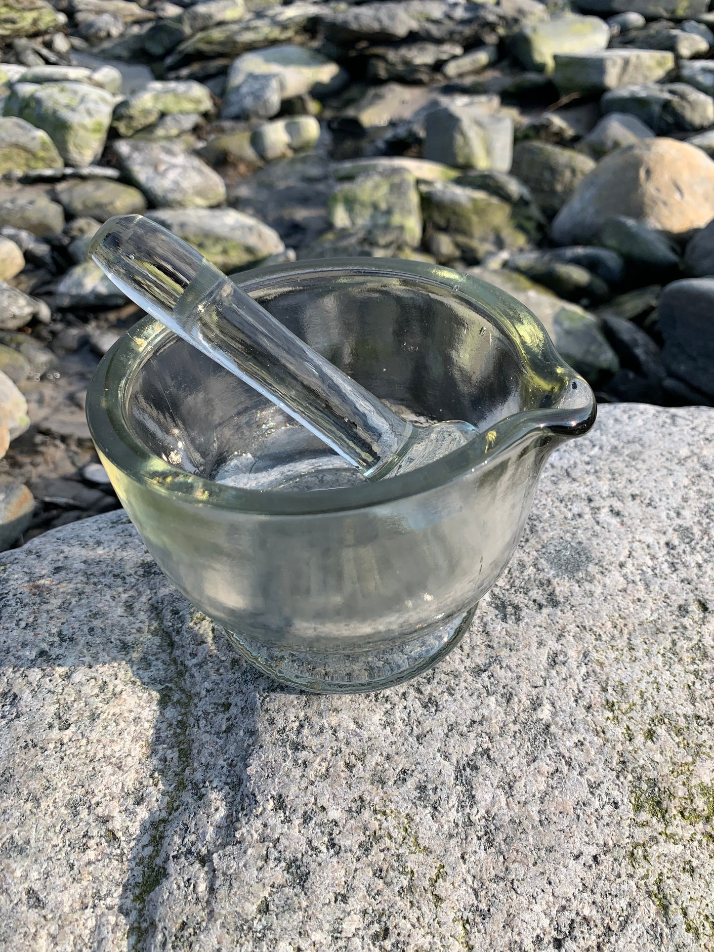 Morter i glas