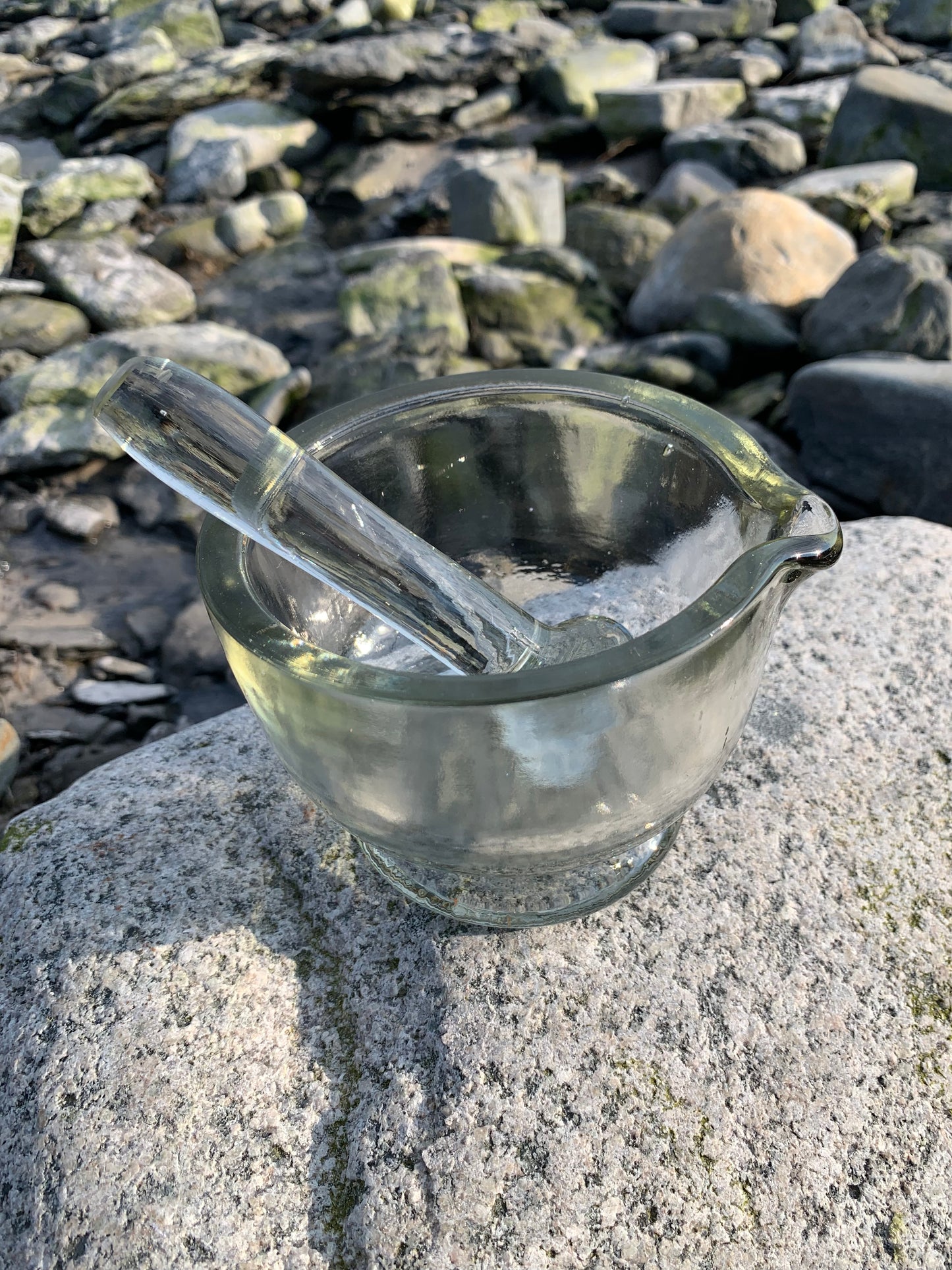 Morter i glas