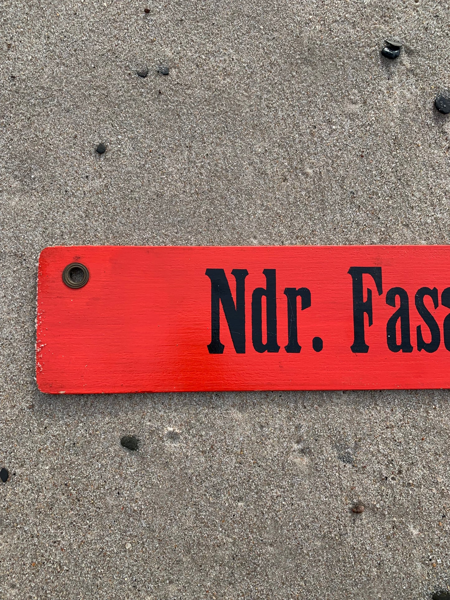 Gammelt sporvognsskilt Brønshøj/Ndr. Fasanvej