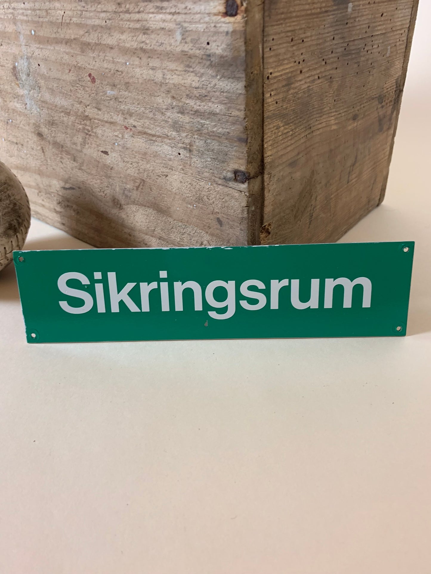 Skilt - sikringsrum
