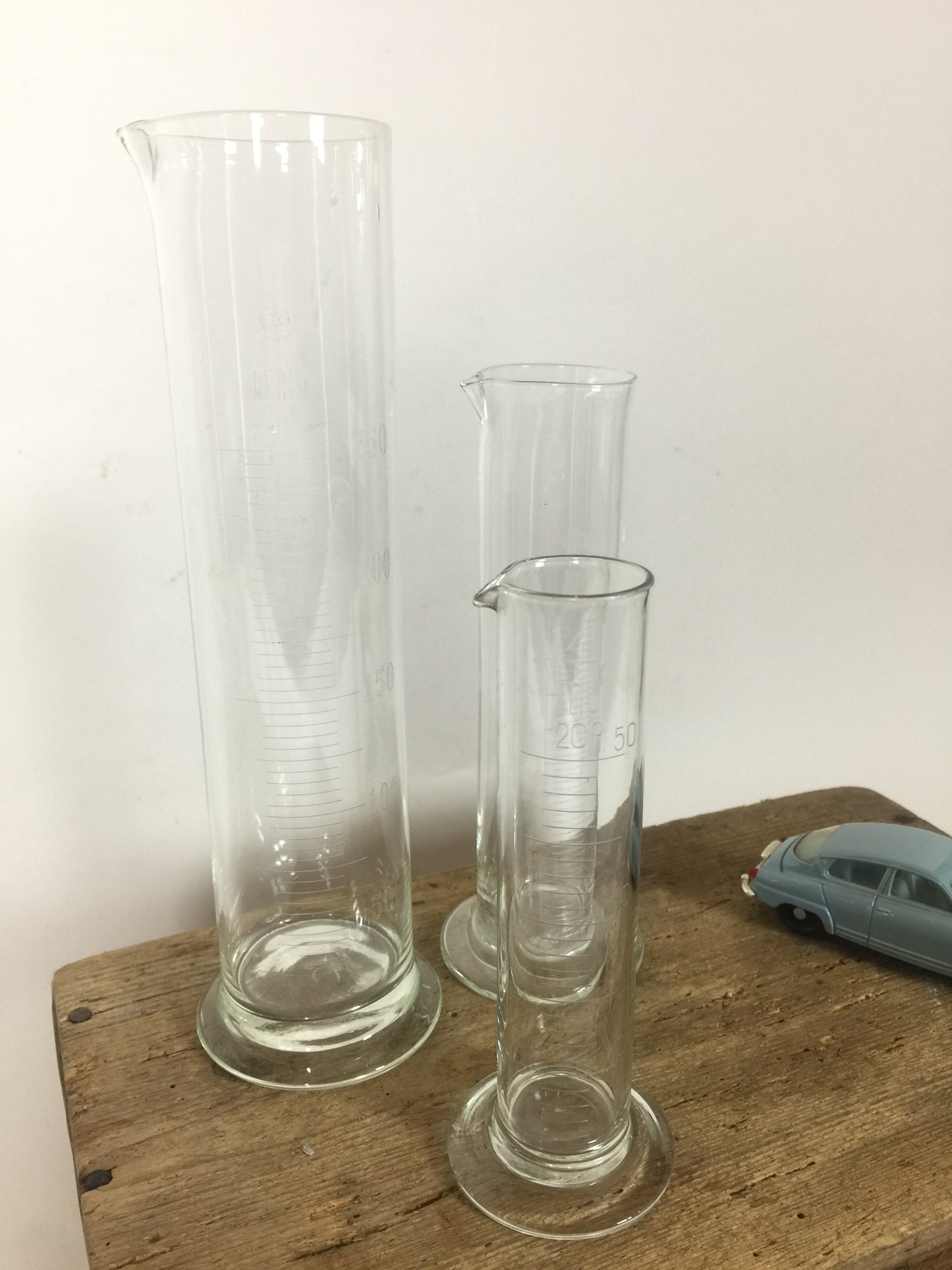 Fine laboratorieglas - sæt med 3 stk.