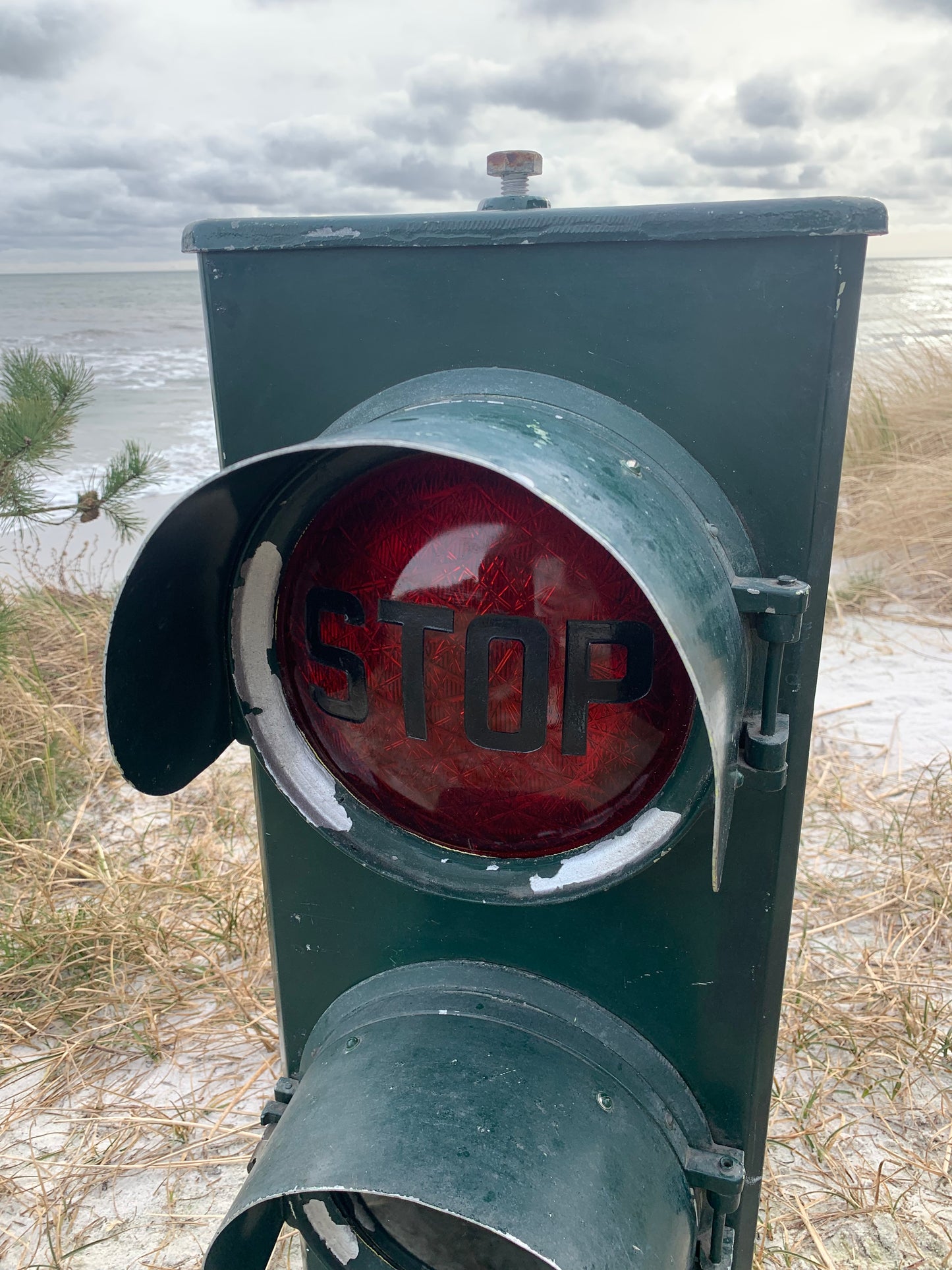 Skønt gammelt DSB sporlyssignal