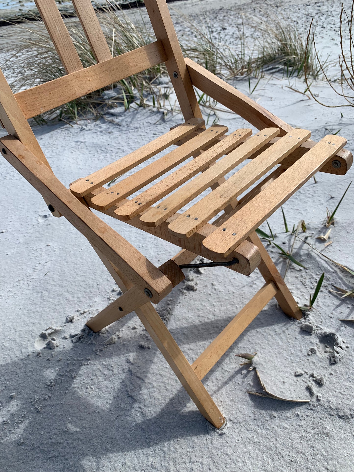 Børne klapstol i træ