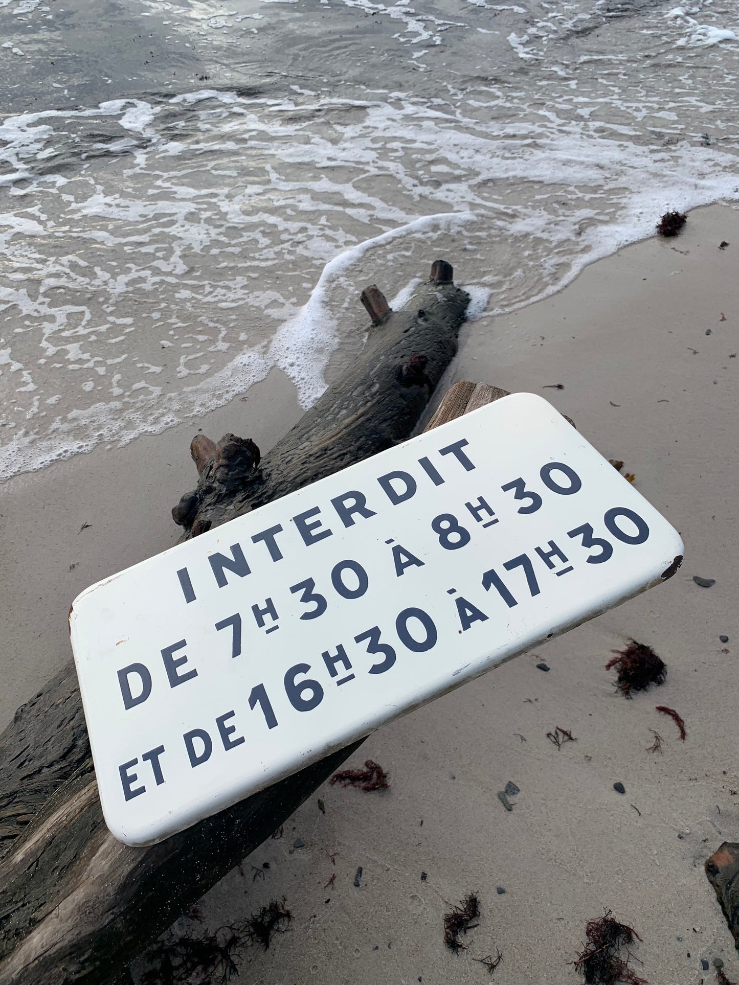 Emaljeskilt fra Belgien