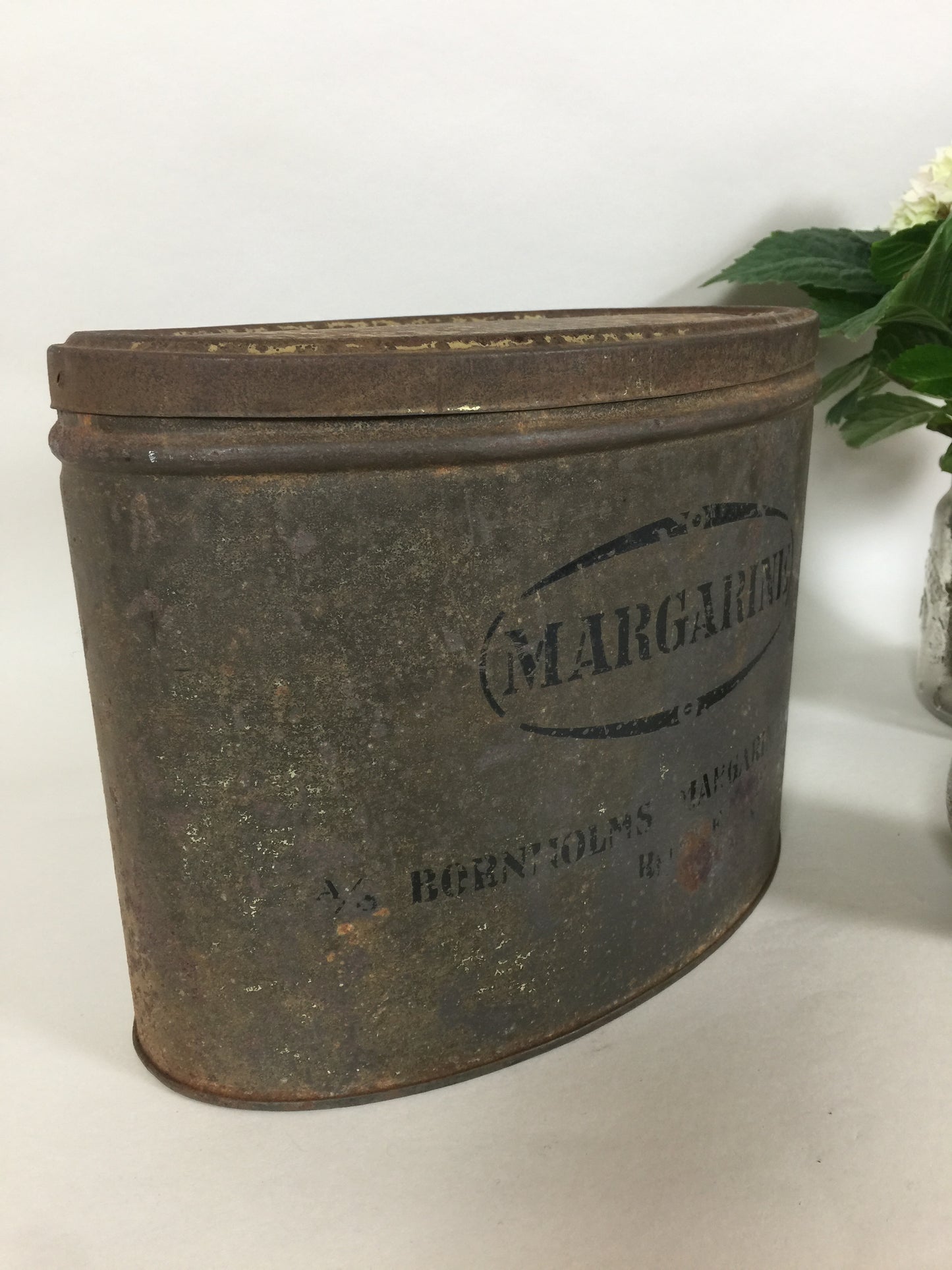 Margaine dåse fra Bornholmsk margarinefabrik