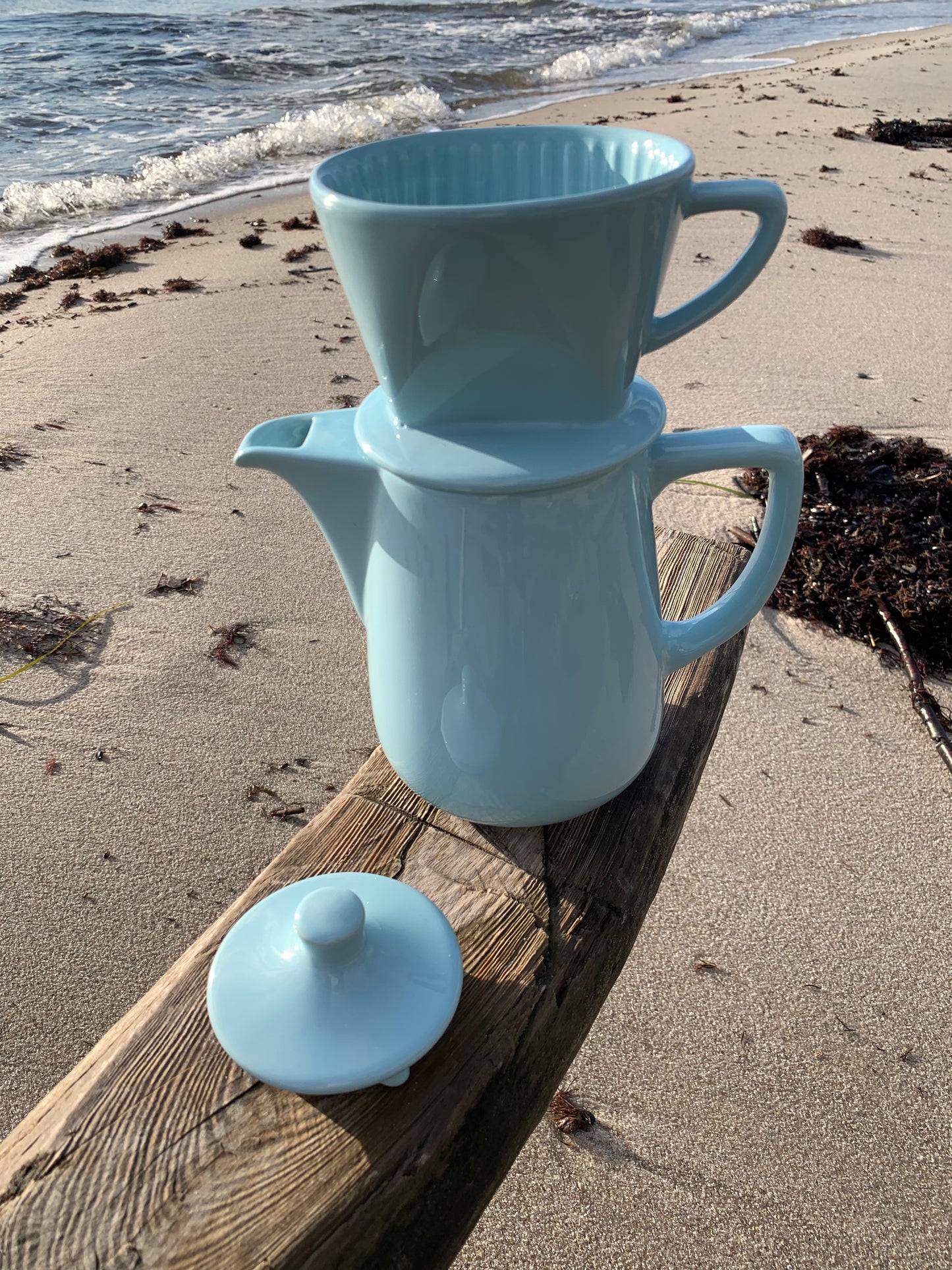 Porcelænskande med tragt