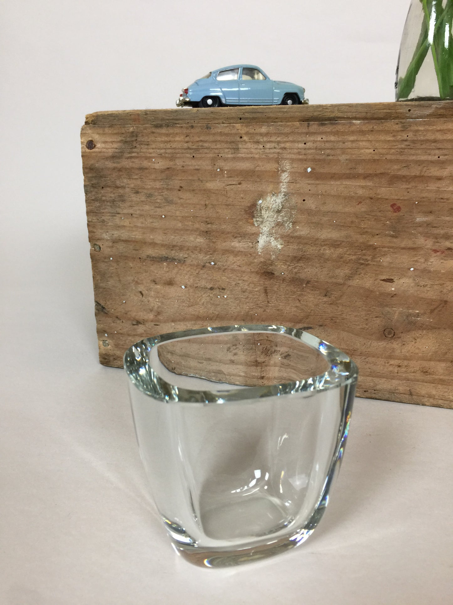 Smuk gammel glas vase - sandsynligvis fra Strömbergshyttan i Sverige