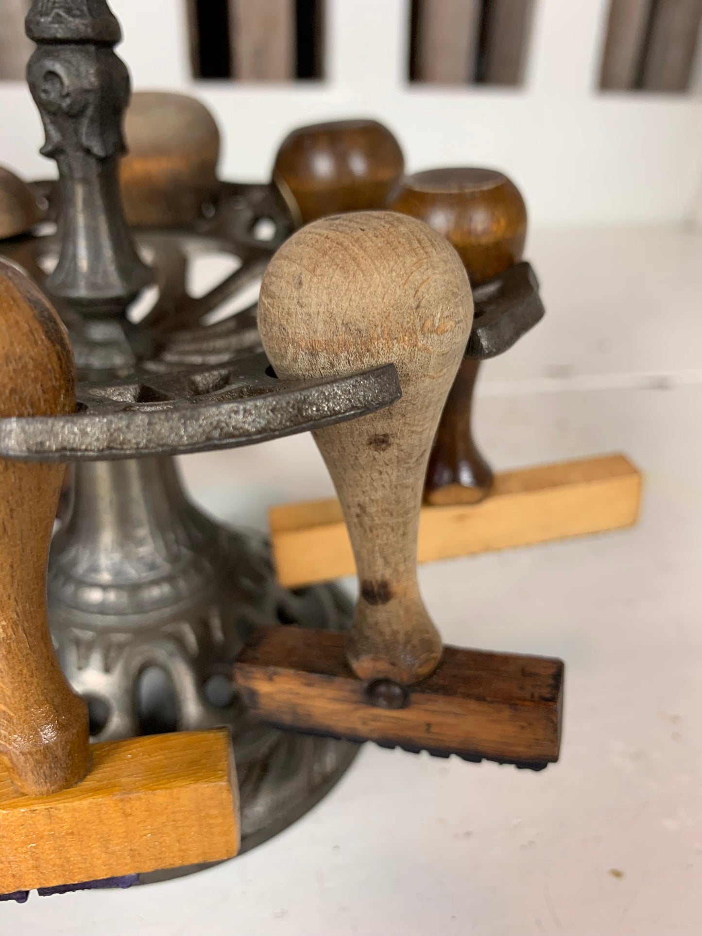 Gamle stempler med stempelholder
