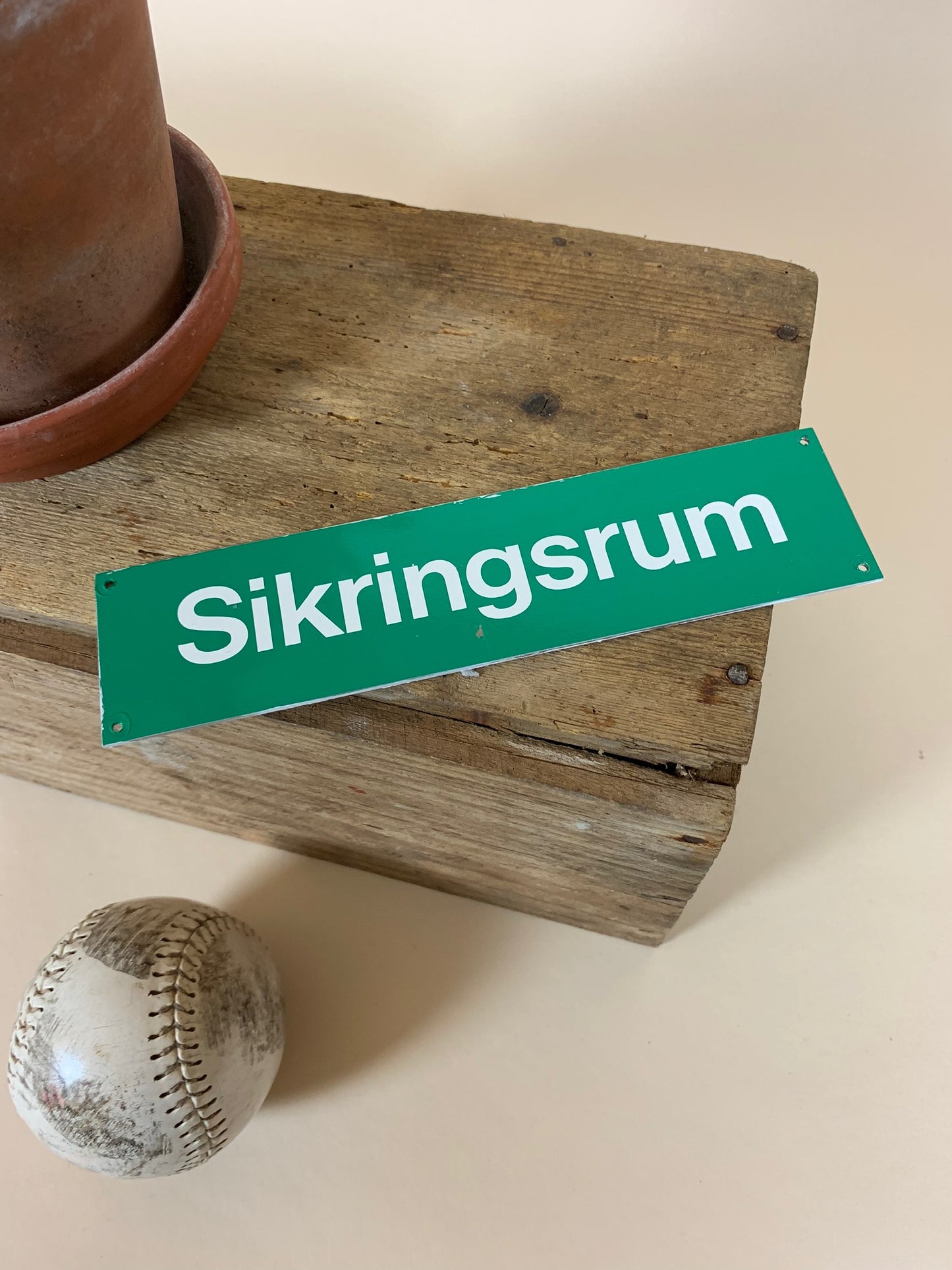 Skilt - sikringsrum