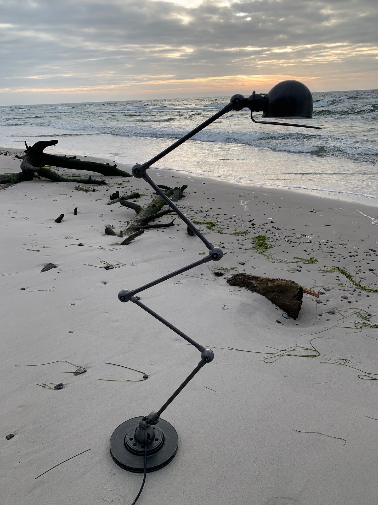 Jieldé gulvlampe med 5 arme - Mørk stål