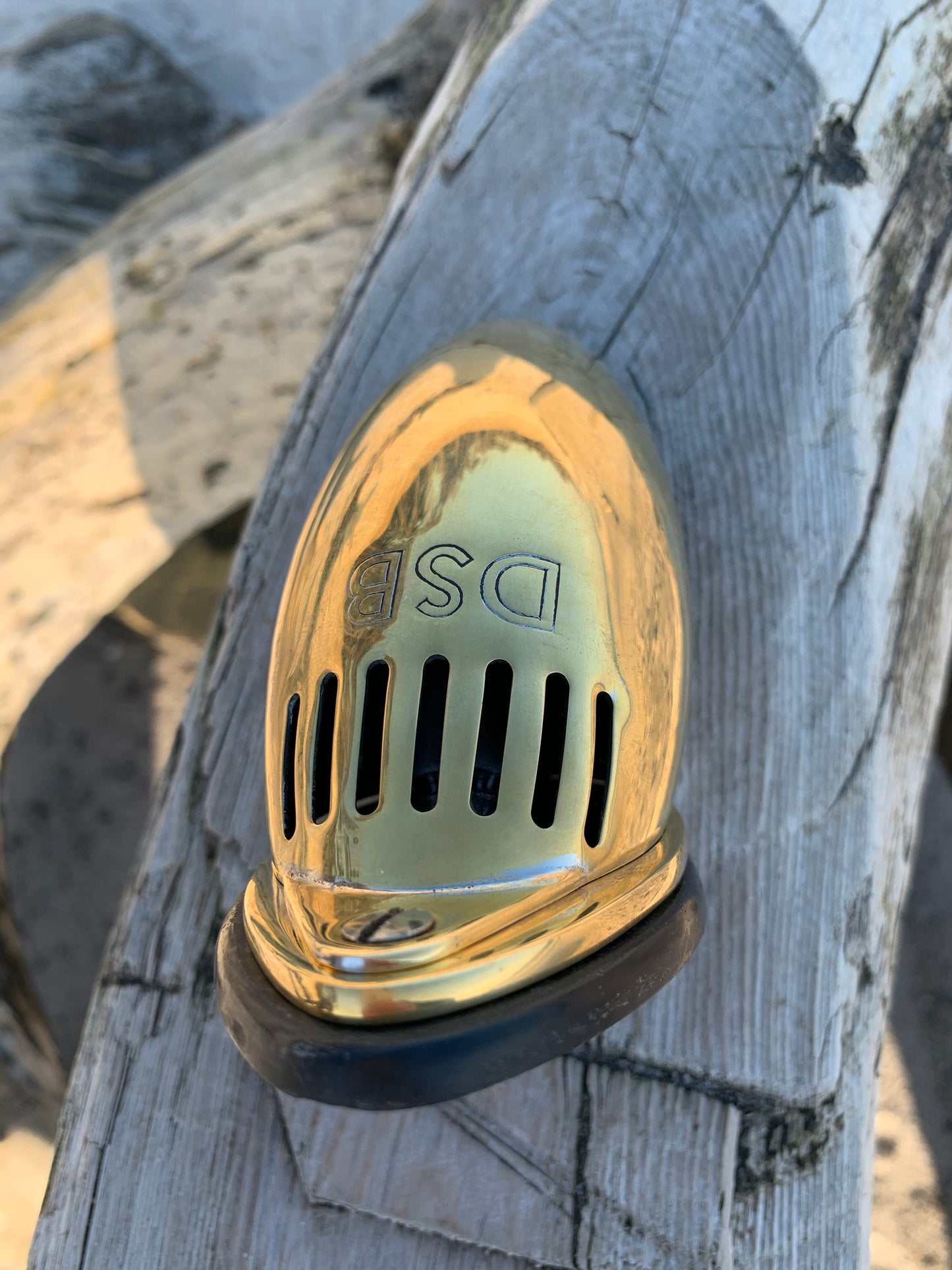DSB lampe fra sovekupé - Messing