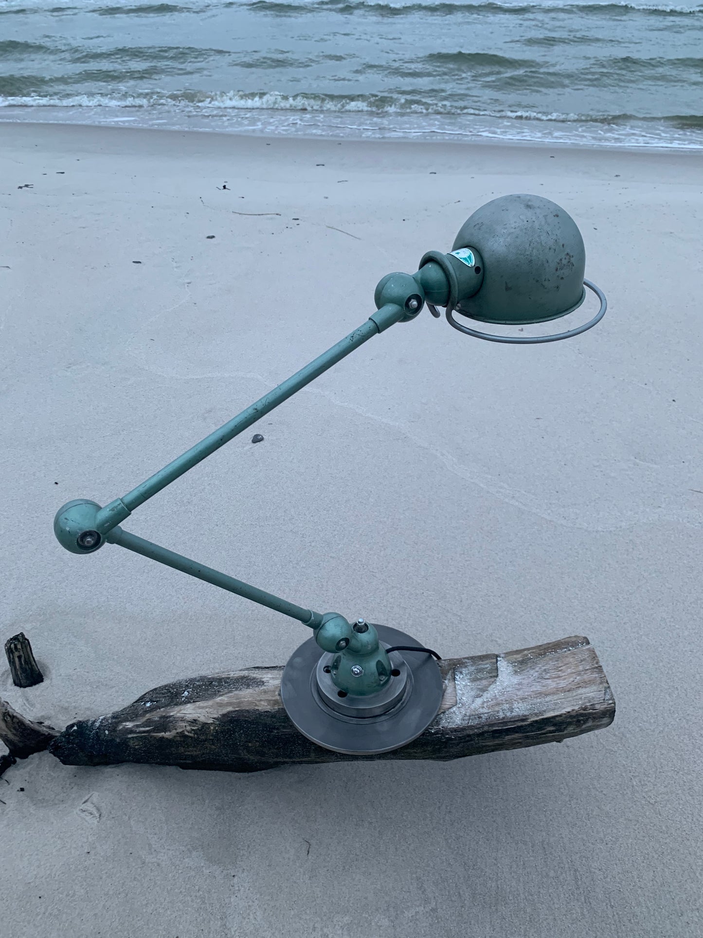 Jieldé bord/væglampe med 2 arme - Grøn