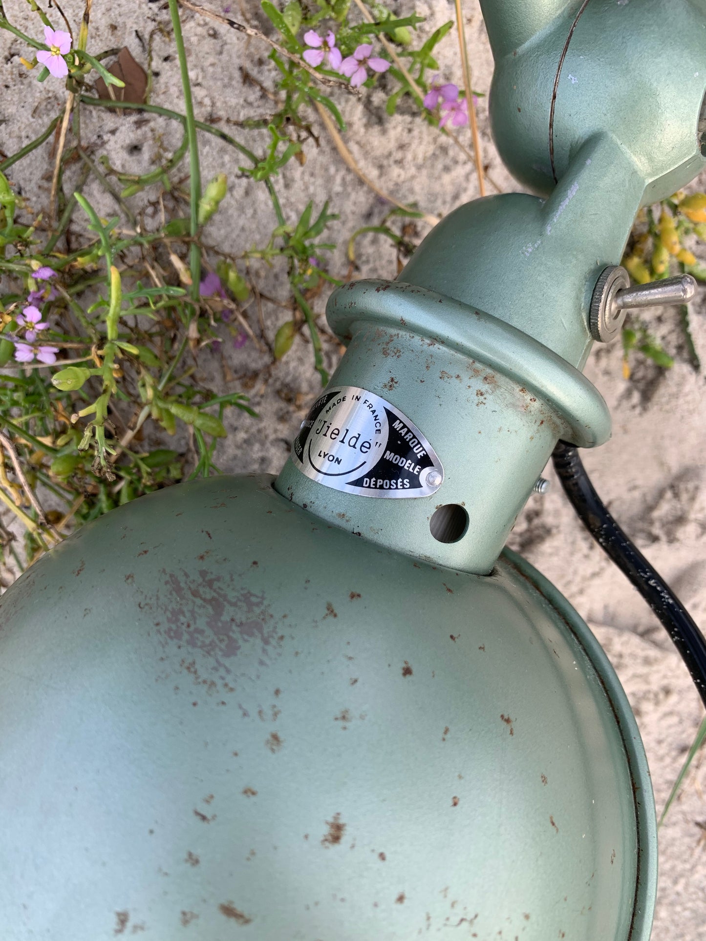 Jieldé væg/loftlampe med to arme - Grøn