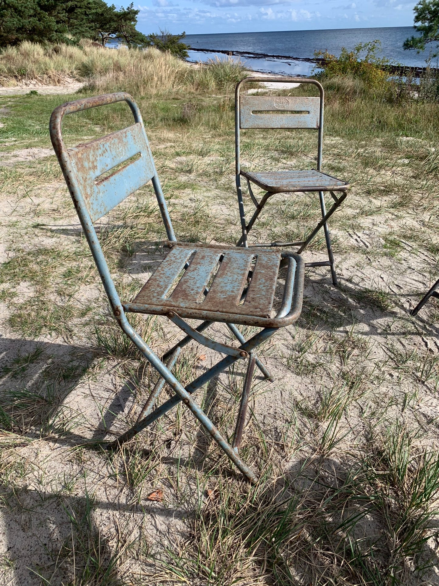 Rå klapstol med patina - prisen er pr. stk.