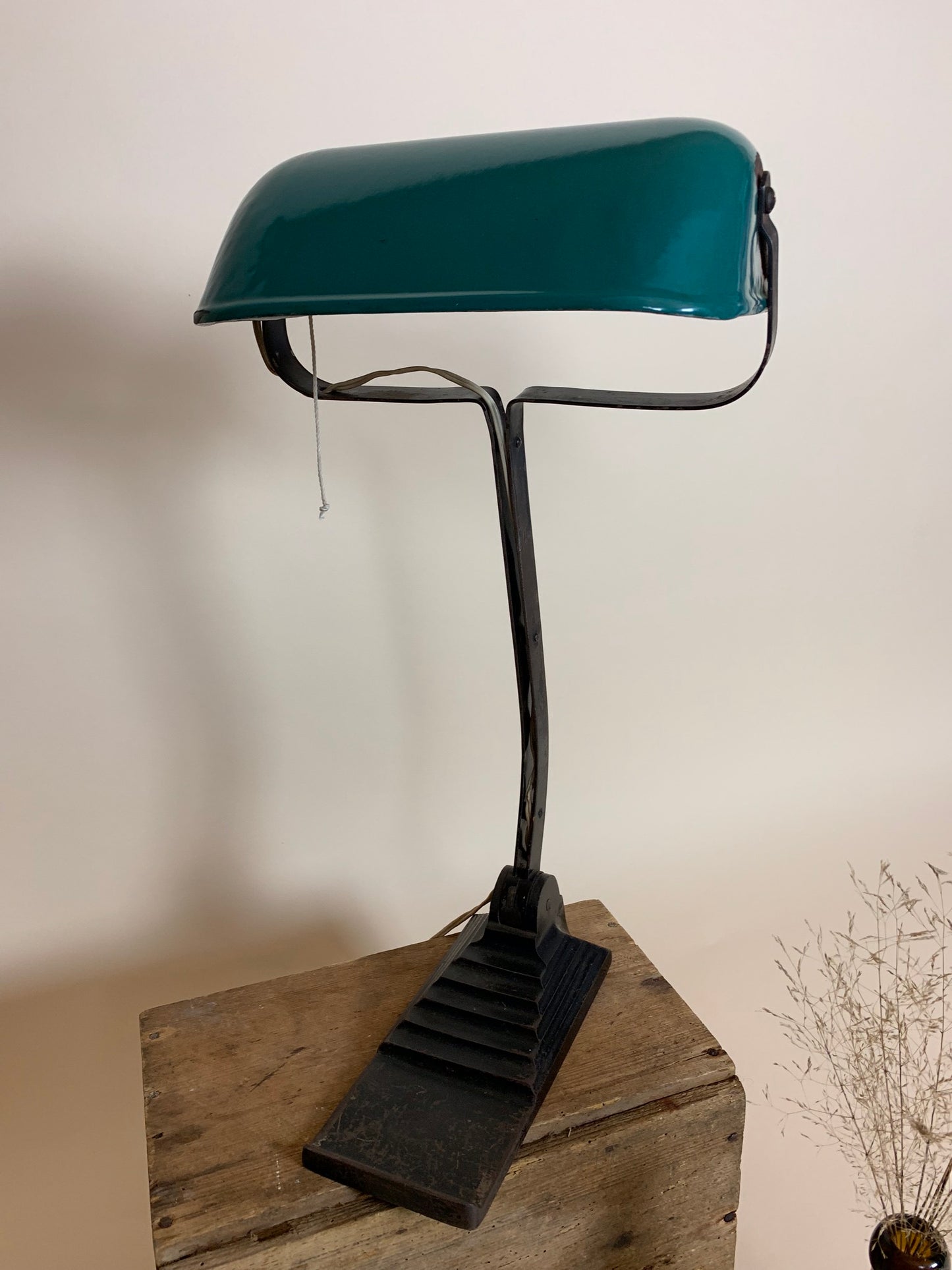 Gammel Erpe skrivebordslampe fra Belgien