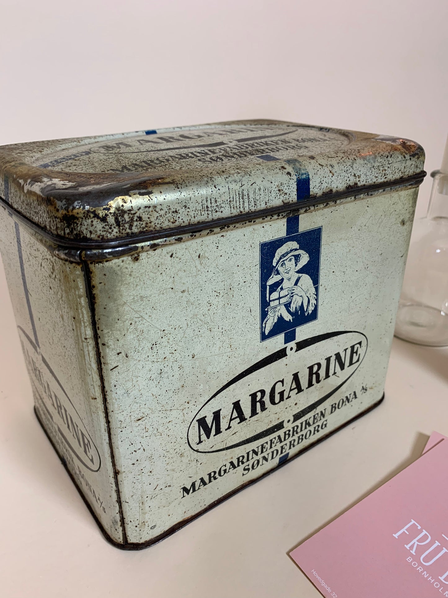 Skøn gammel margarinedåse fra Sønderborg