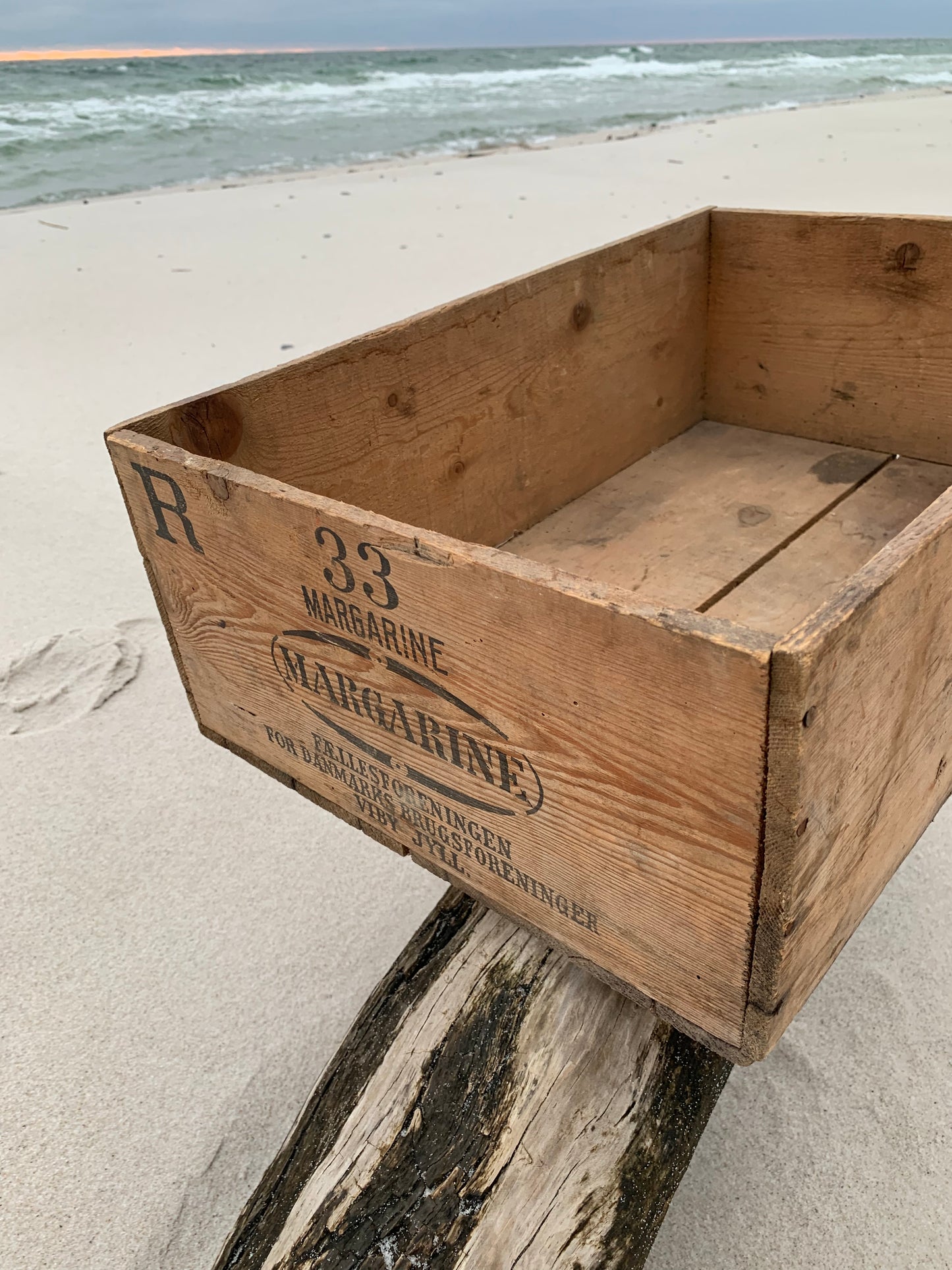 Skøn gammel margarinekasse