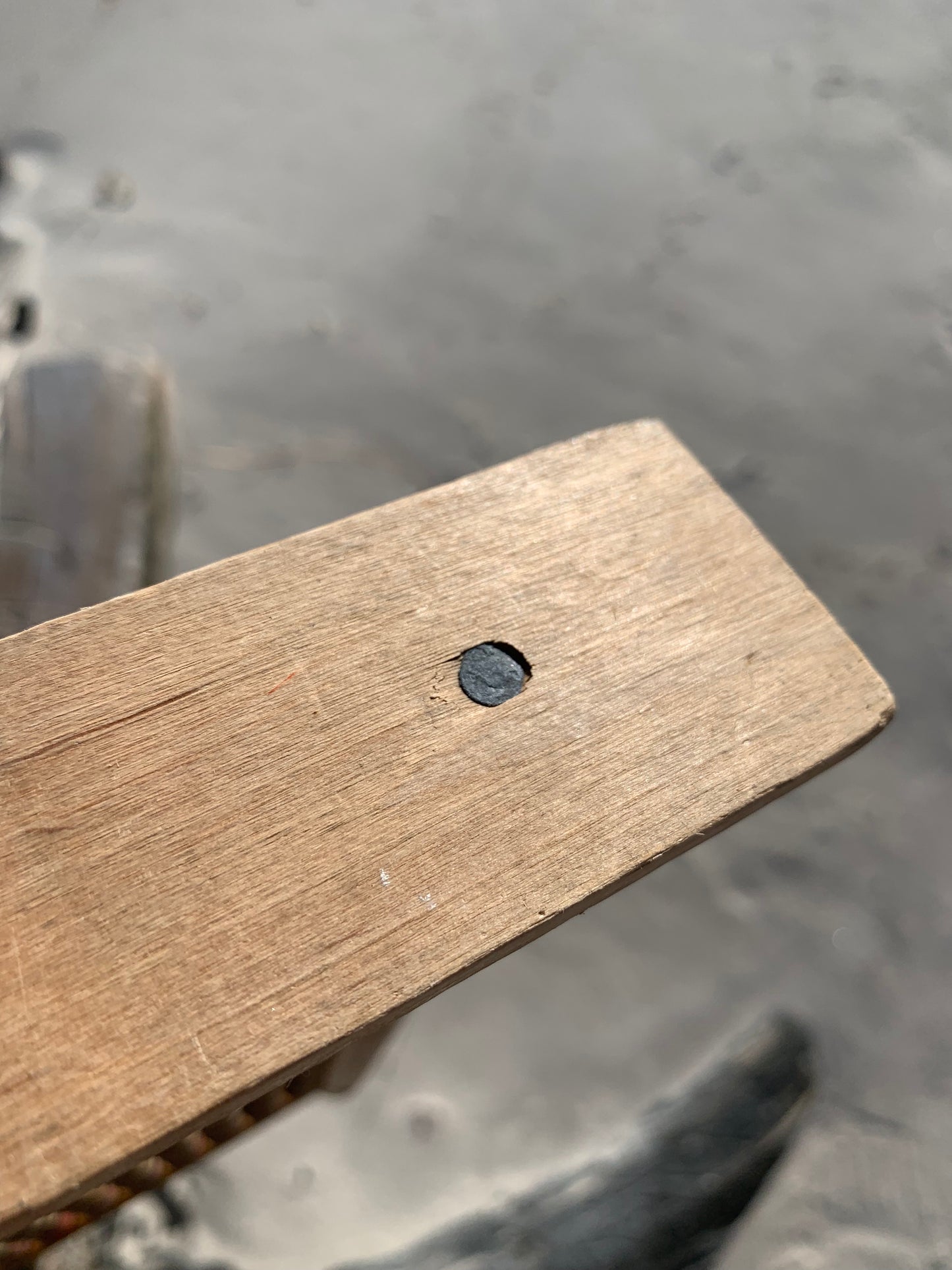Skøn gammel kugleramme med smuk patina