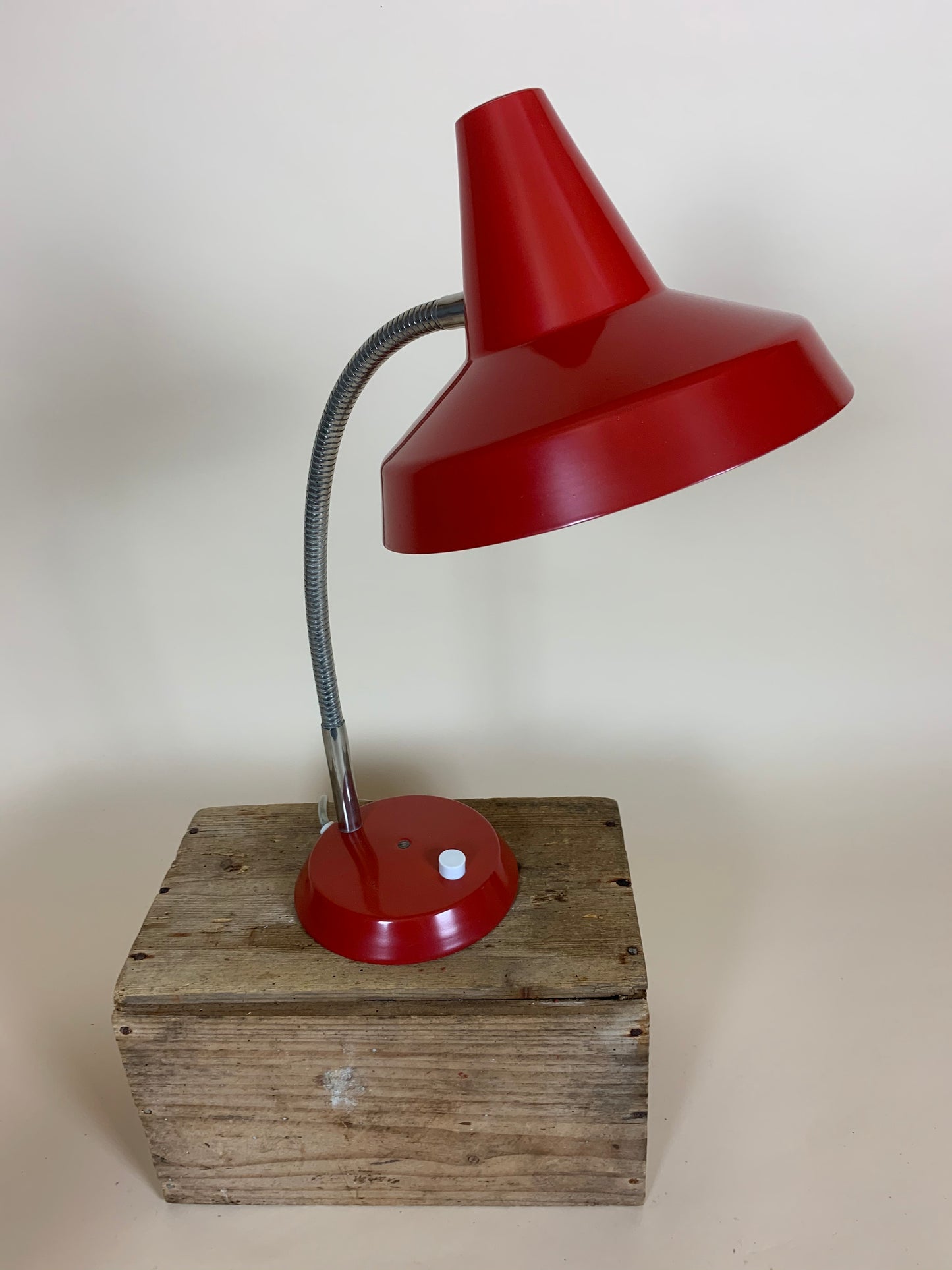 Rød retrolampe