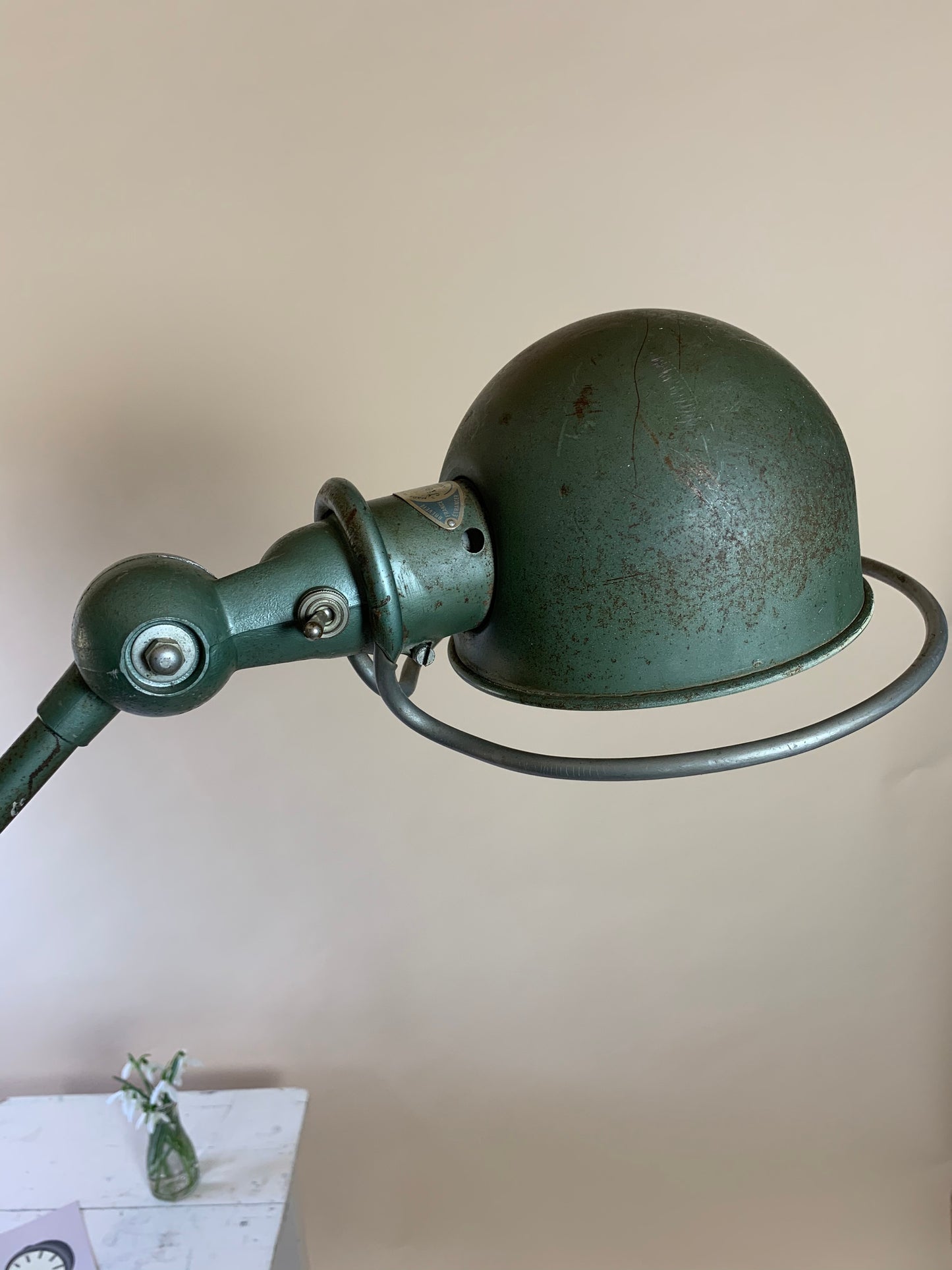 Original grøn Jieldé gulvlampe
