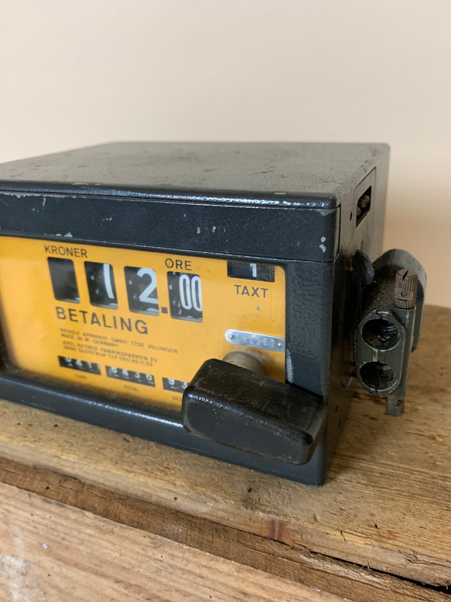 Gammelt taxameter